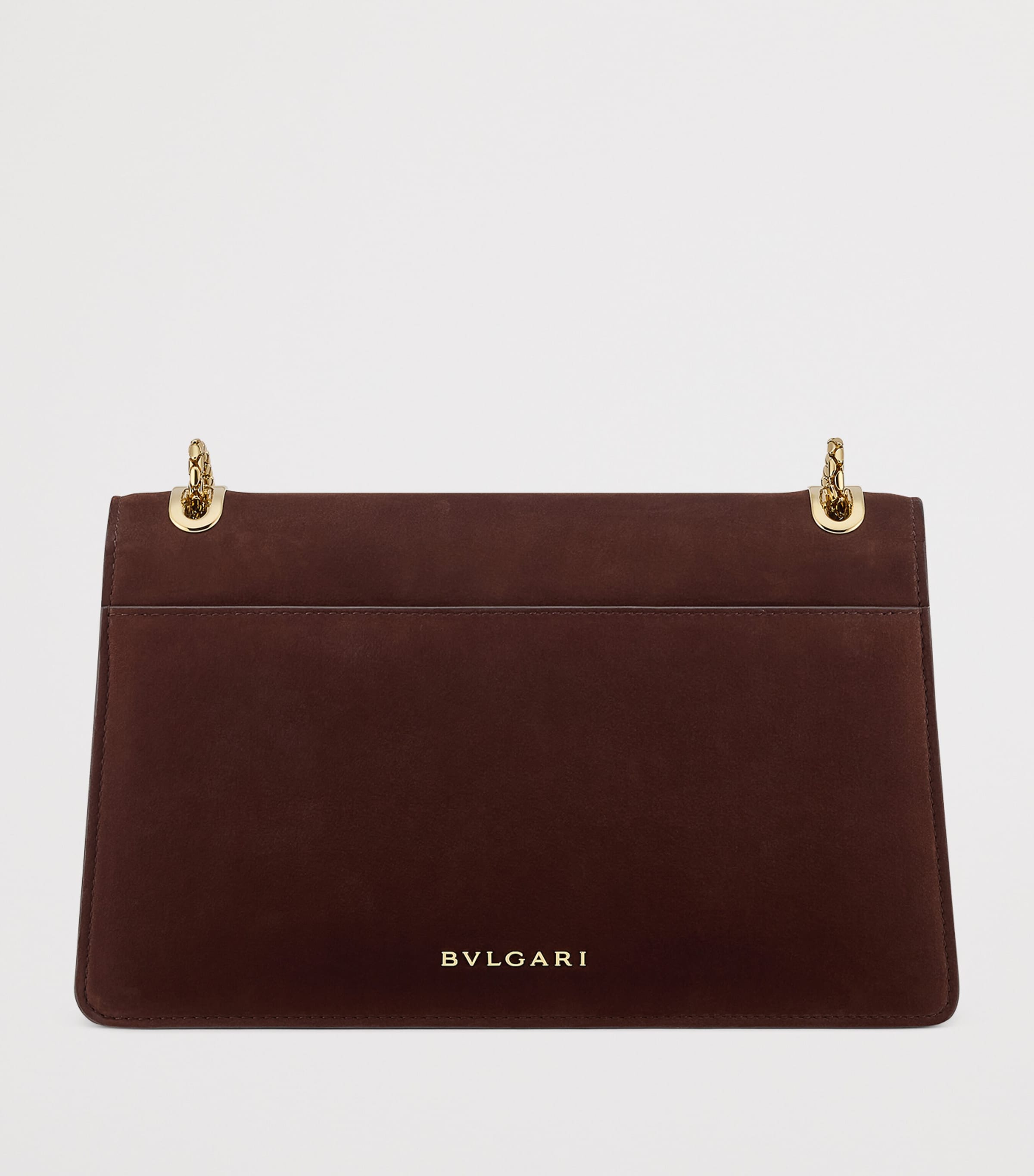 Bvlgari Brown Nubuck Leather Serpenti Forever Shoulder Bag