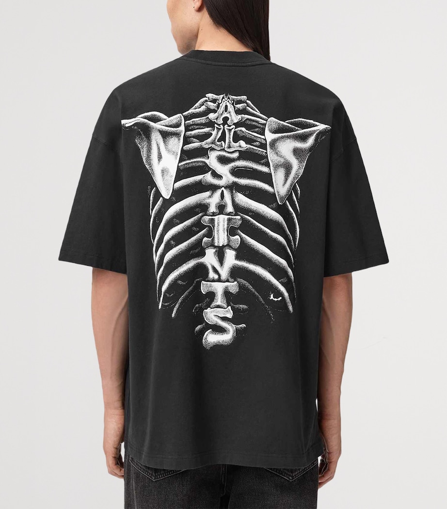 Oversized Organic Cotton Anatomica T-Shirt WASHED BLACK Image 4