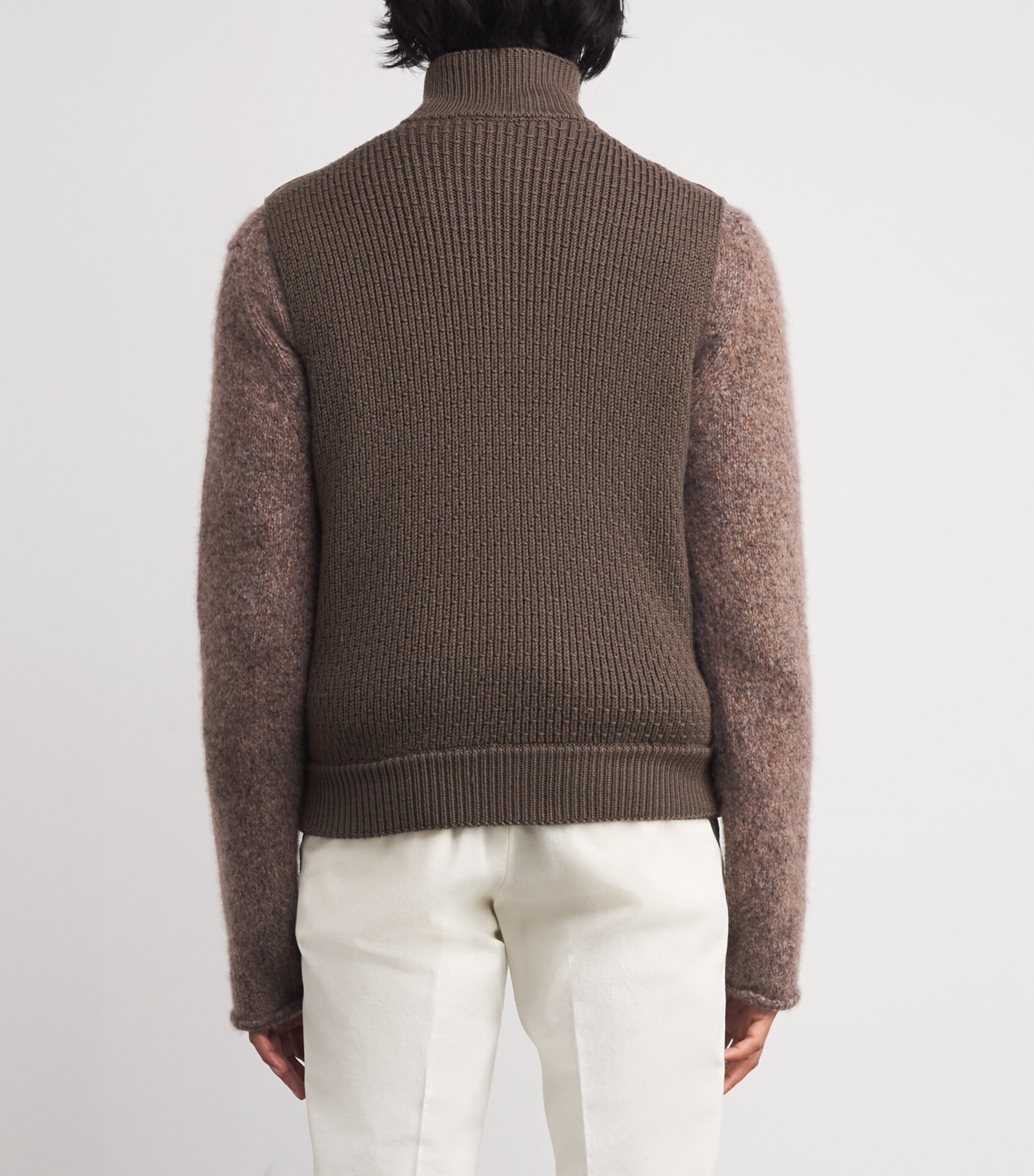 Suede Knitted Gilet 804 Image 4