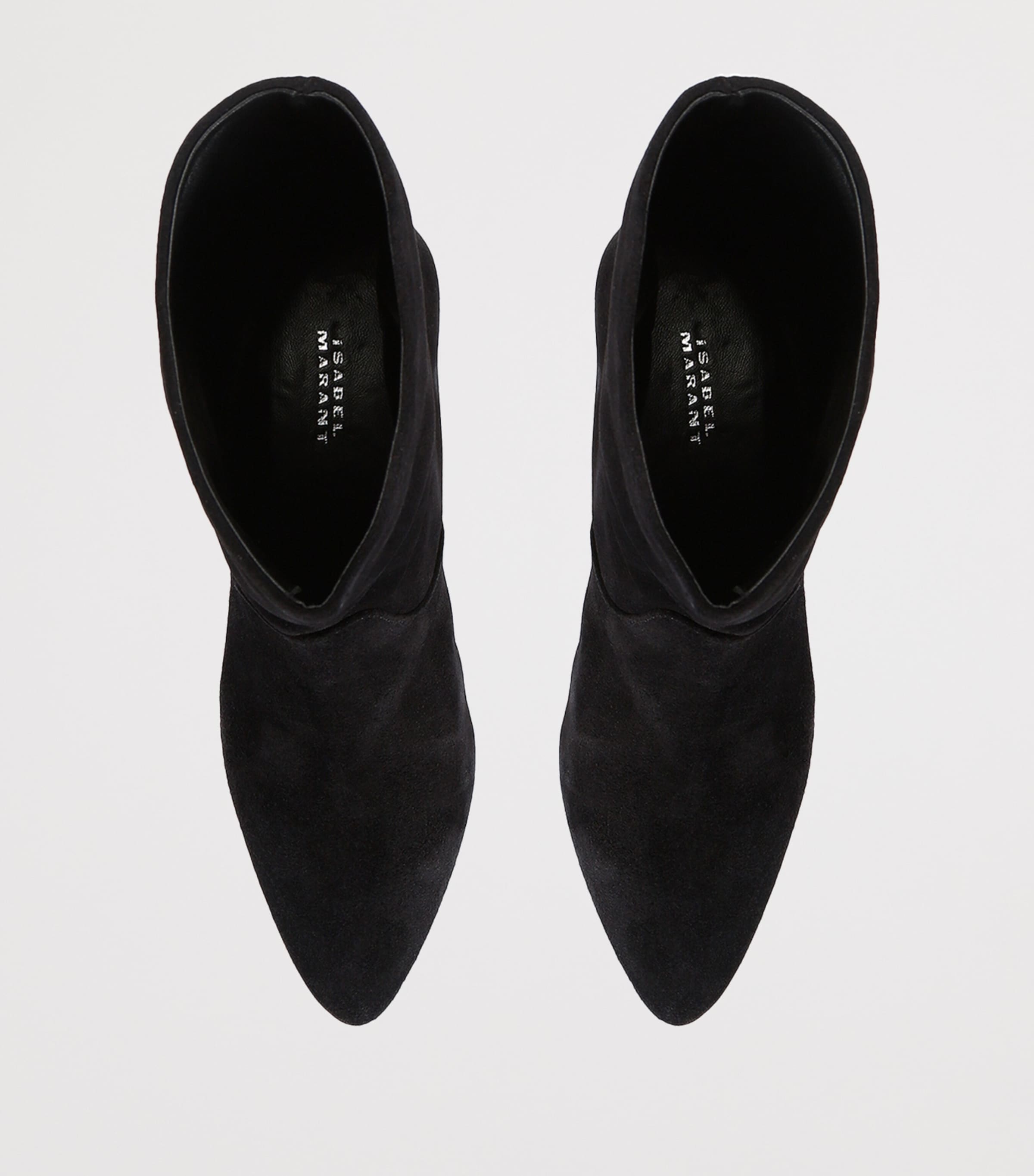 Isabel Marant Suede Jiry Ankle Boots 55 Black Image 3