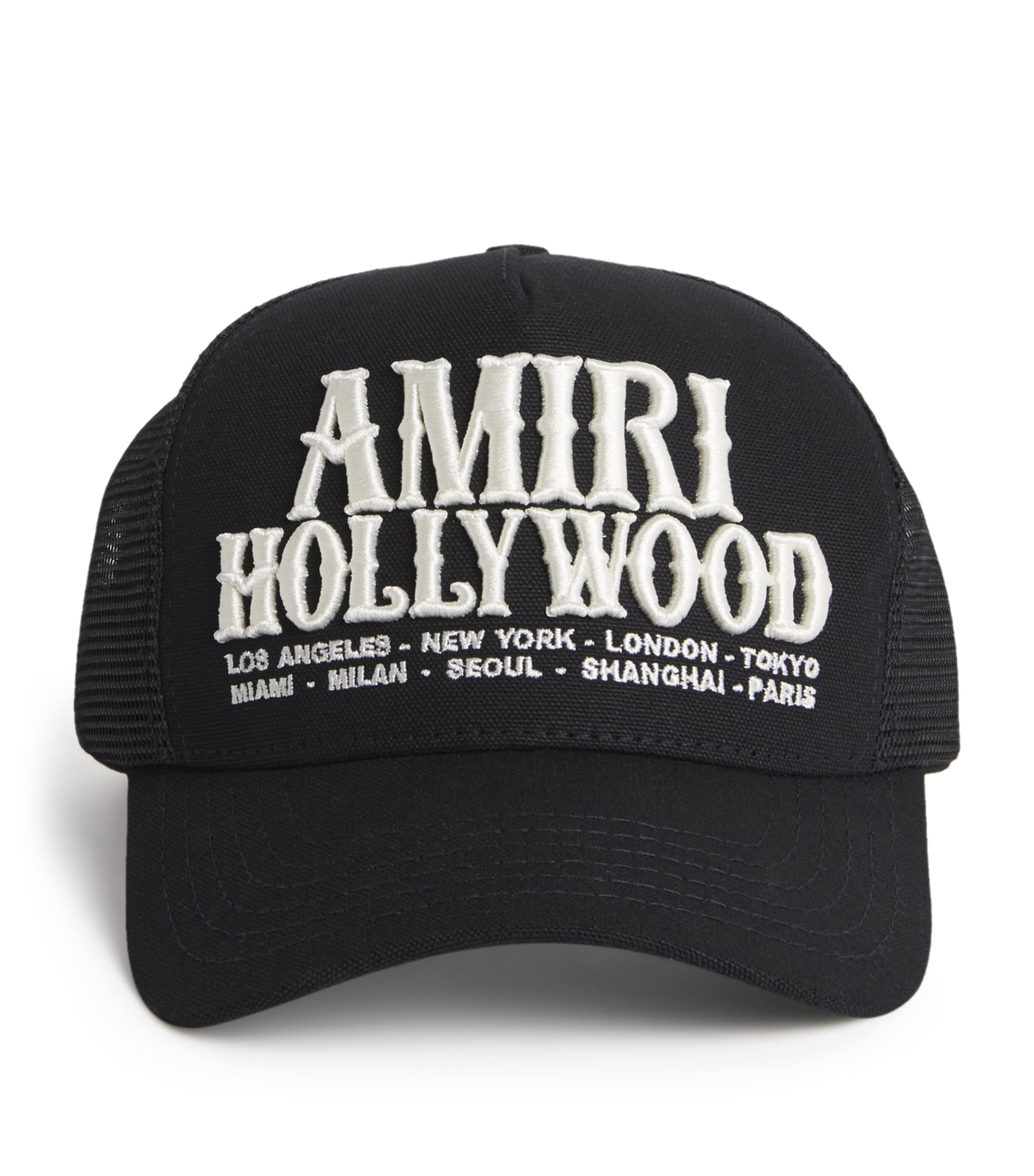 AMIRI Black Mesh Hollywood Trucker Hat | Harrods US display picture 3