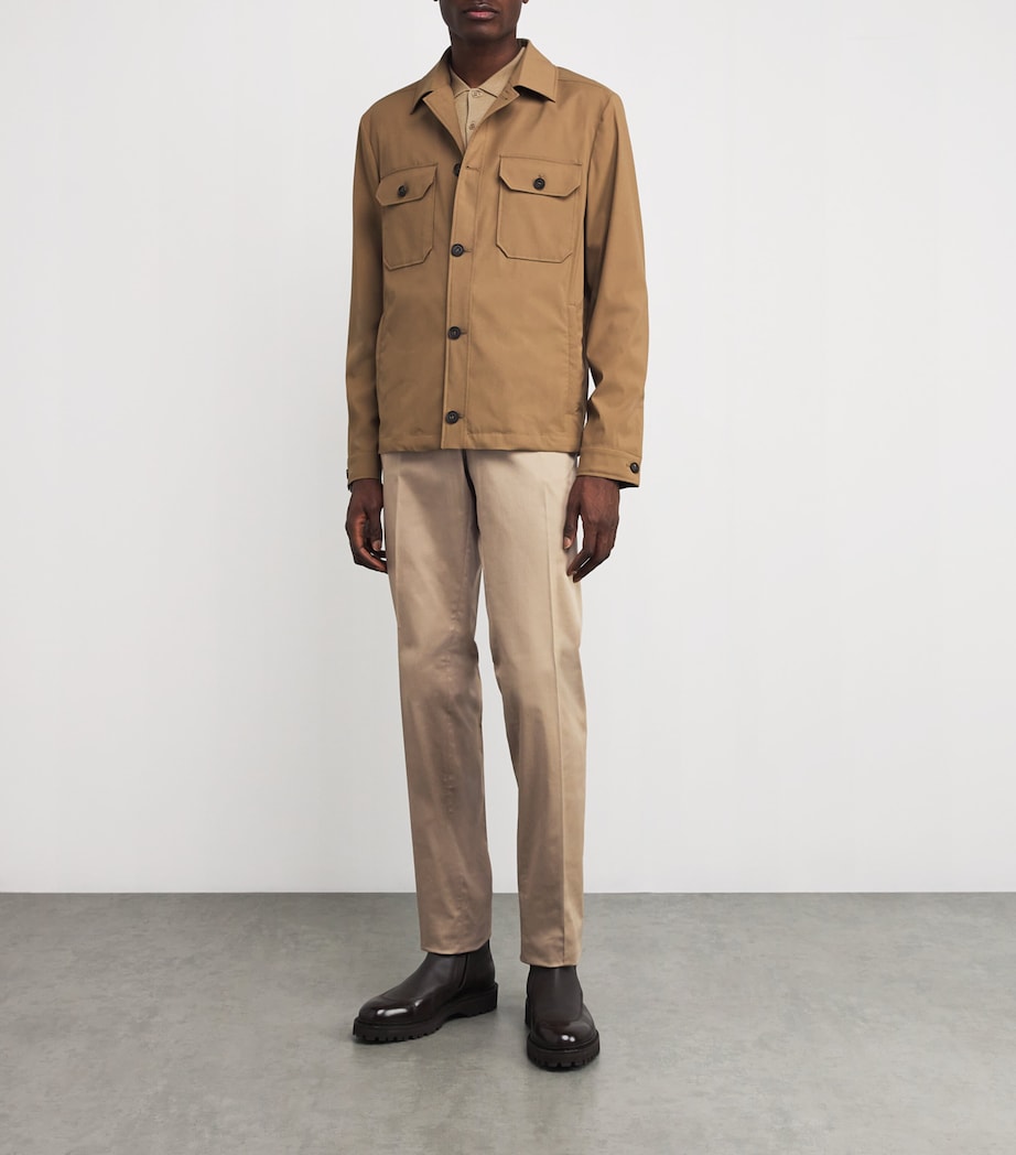 Stretch-Cotton Chinos 37LIGHT BROWN Image 2
