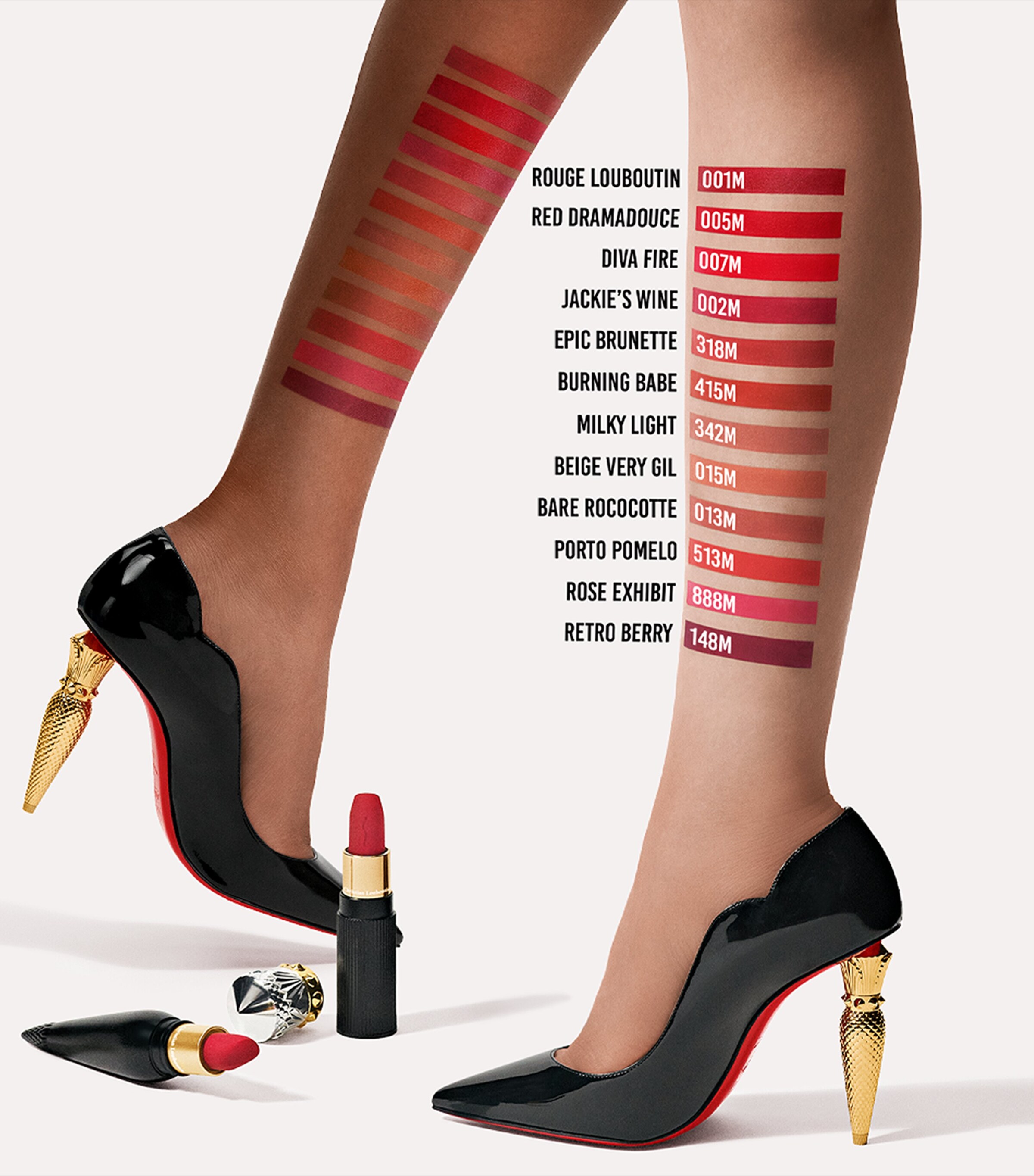Christian Louboutin Rouge Louboutin Velvet Matte On-The-Go Lipstick Milky Light Image 6