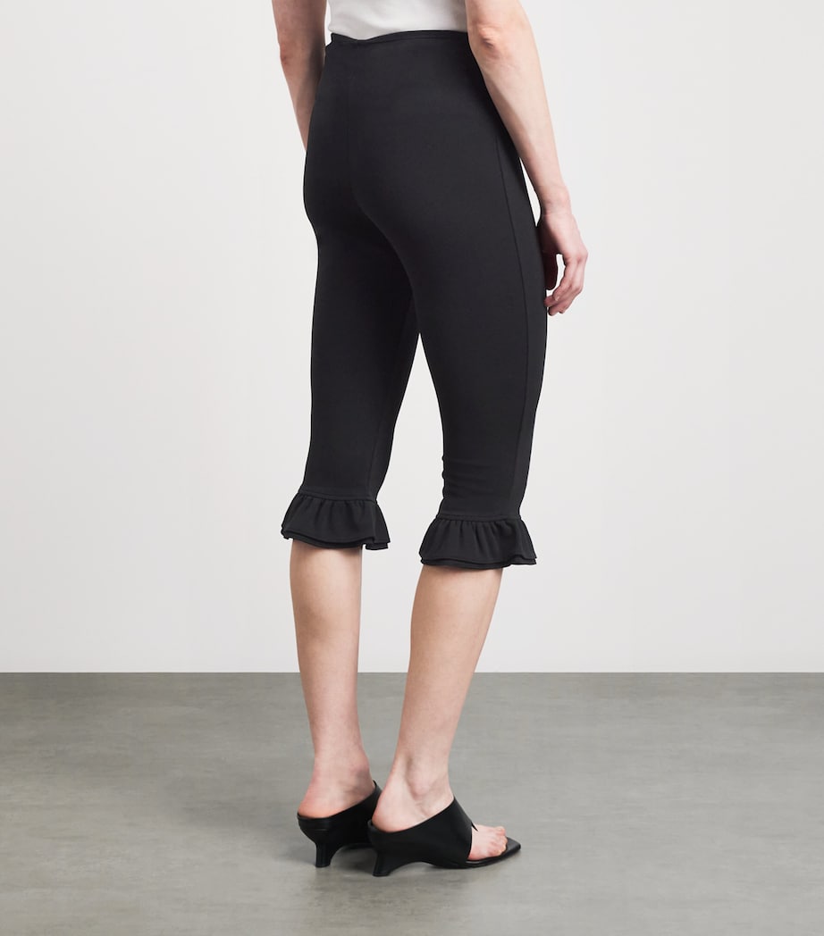 Jacquemus Womens Jersey Playa Capri Trousers Black Image 5