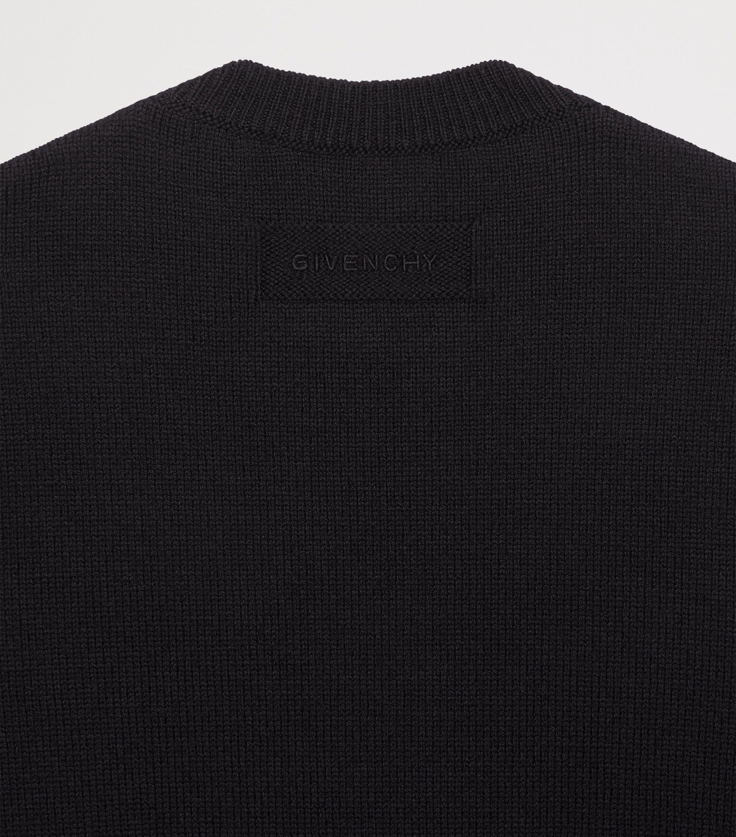 Givenchy Mens Cashmere Embellished Sweater Black Image 3