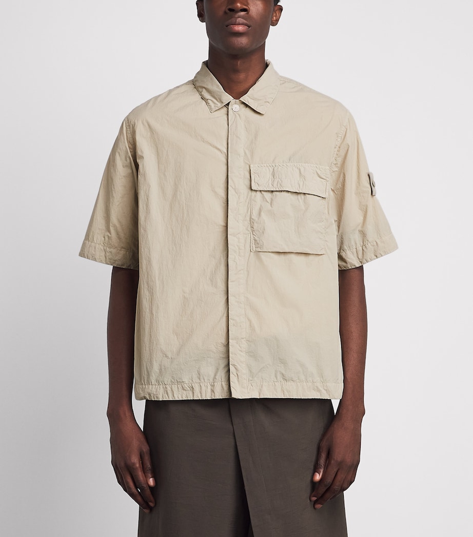 Stone Island Mens Nylon Short-Sleeve Shirt Image 4