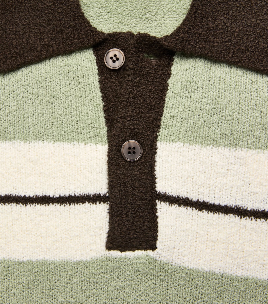 Samsøe Samsøe Mens Cotton-Blend Polo Shirt Desert Sage St. Image 6