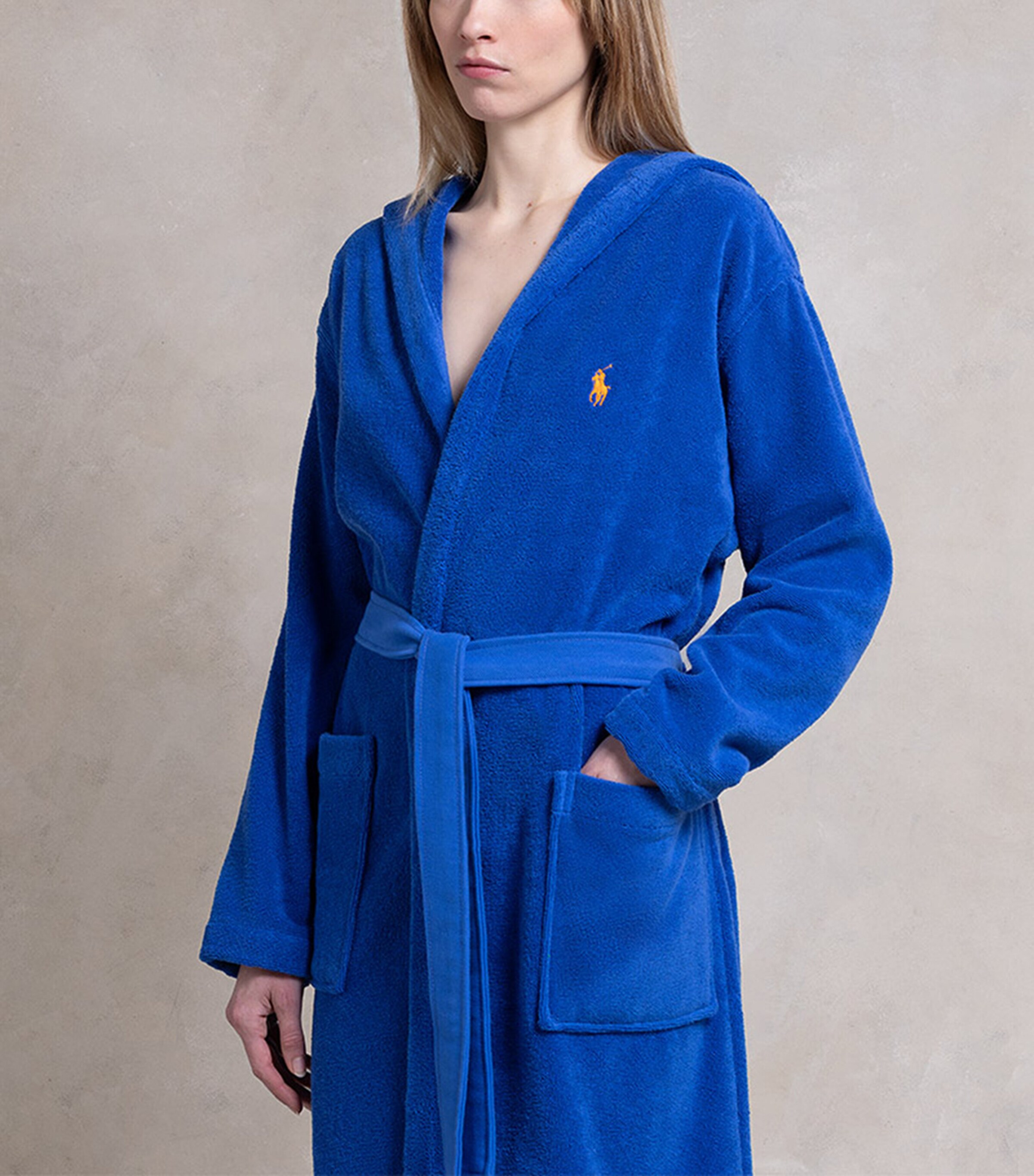 Ralph Lauren Home Polo Player Bathrobe Iris Image 8