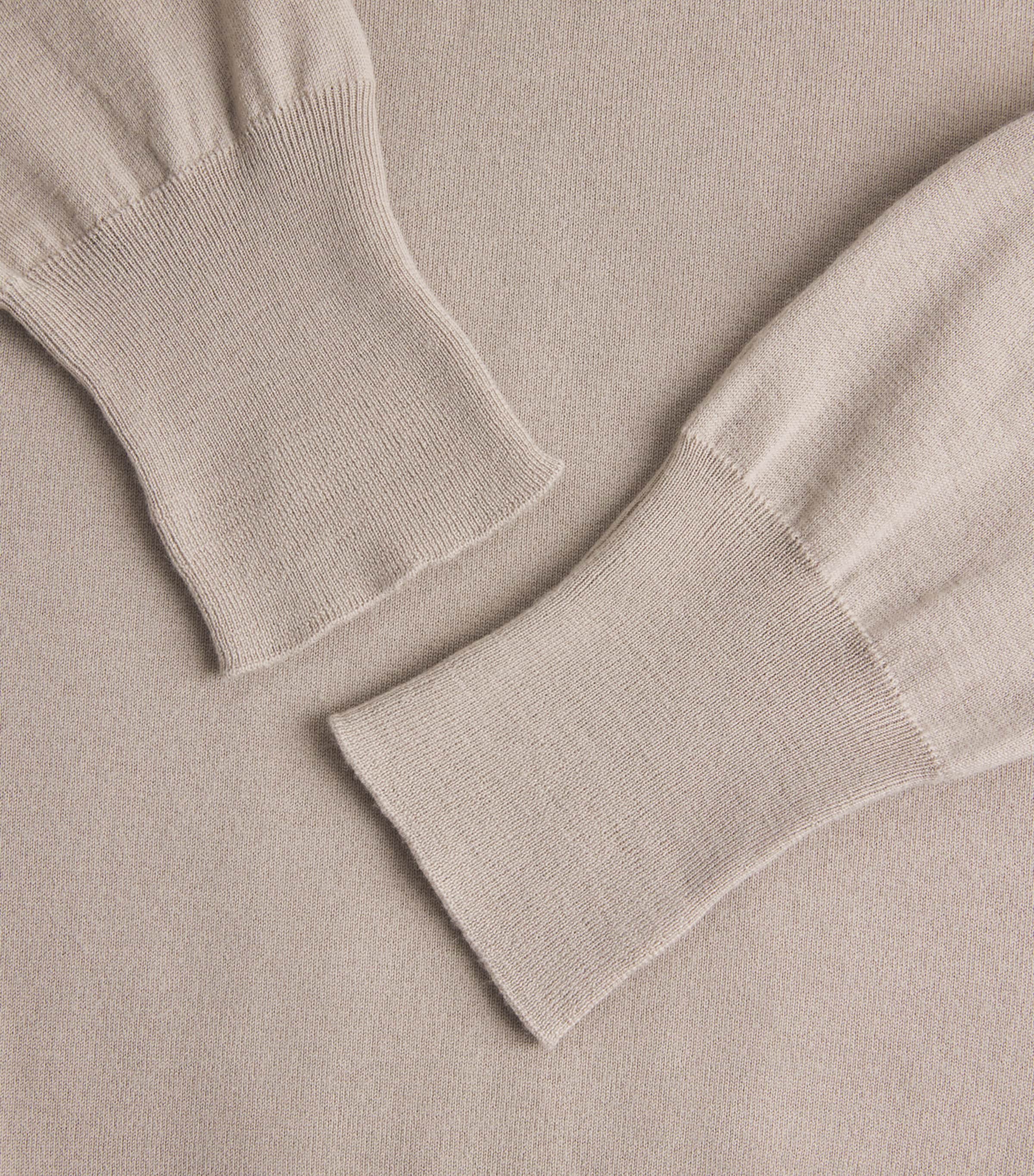 Colombo Womens Cashmere Sweater Beige Image 6