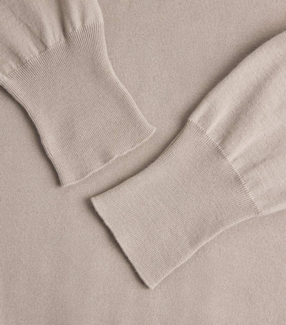 Colombo Womens Cashmere Sweater Beige Image 6