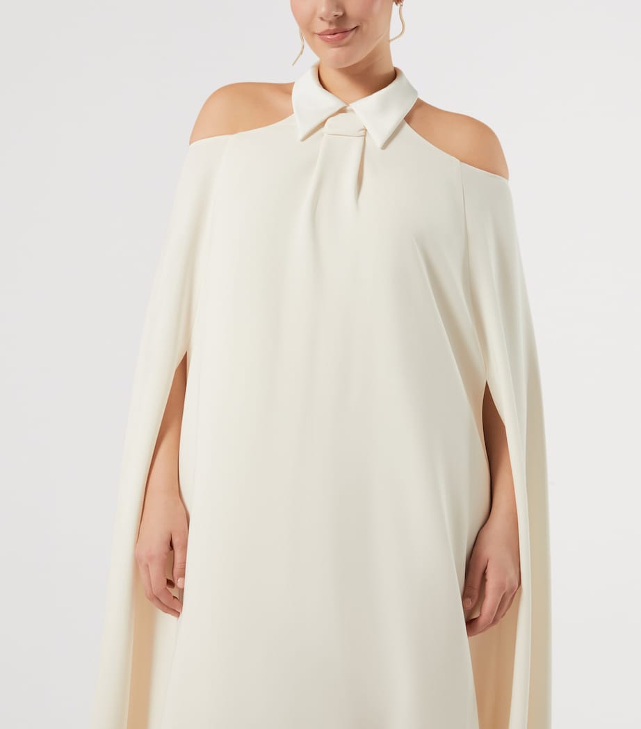 Marina Rinaldi Womens Cold Shoulder Maxi Dress Ivory Image 7