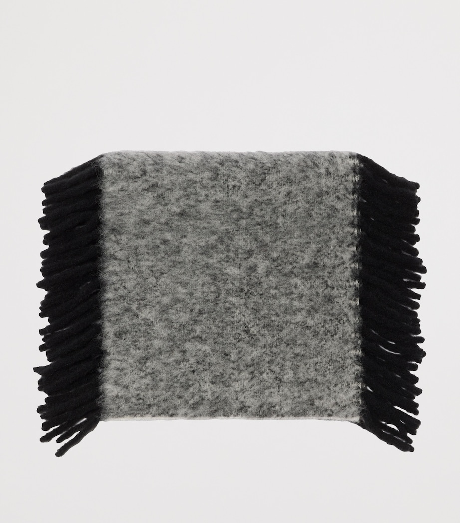 Burberry Alpaca Wool-Blend Happy Scarf Blackcalico Image 3