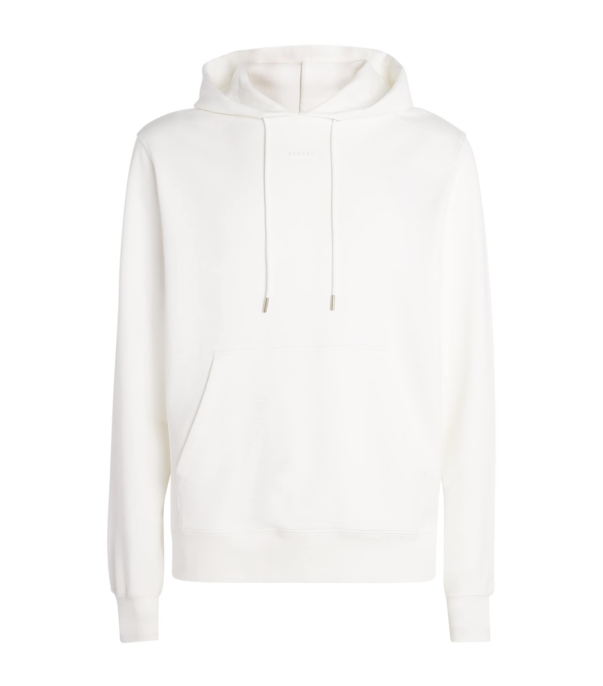Cotton Logo Hoodie OPTIC WHITE Image 1