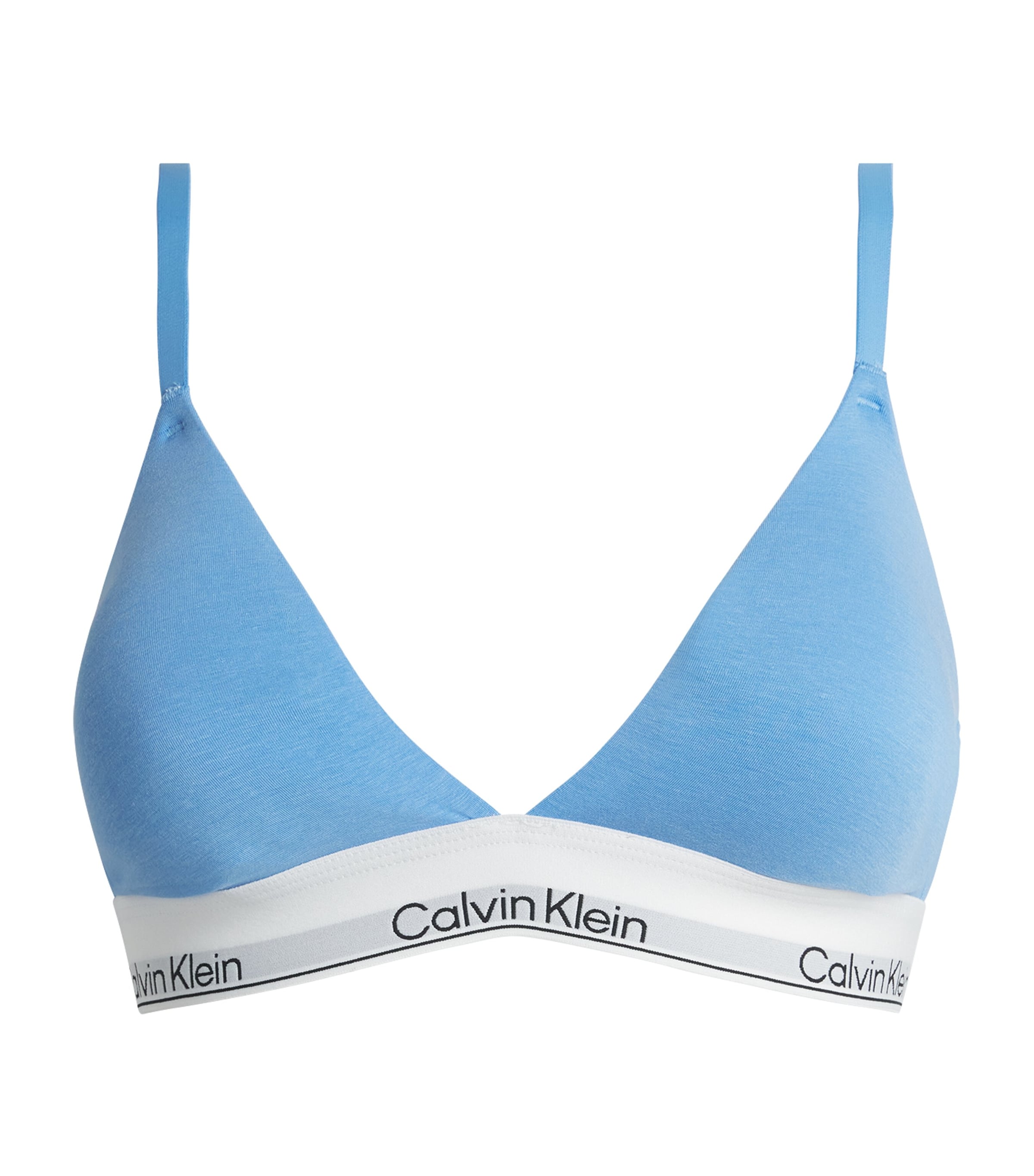 Calvin Klein Womens Cotton-Blend Icon Lined Bralette Descent Image 1