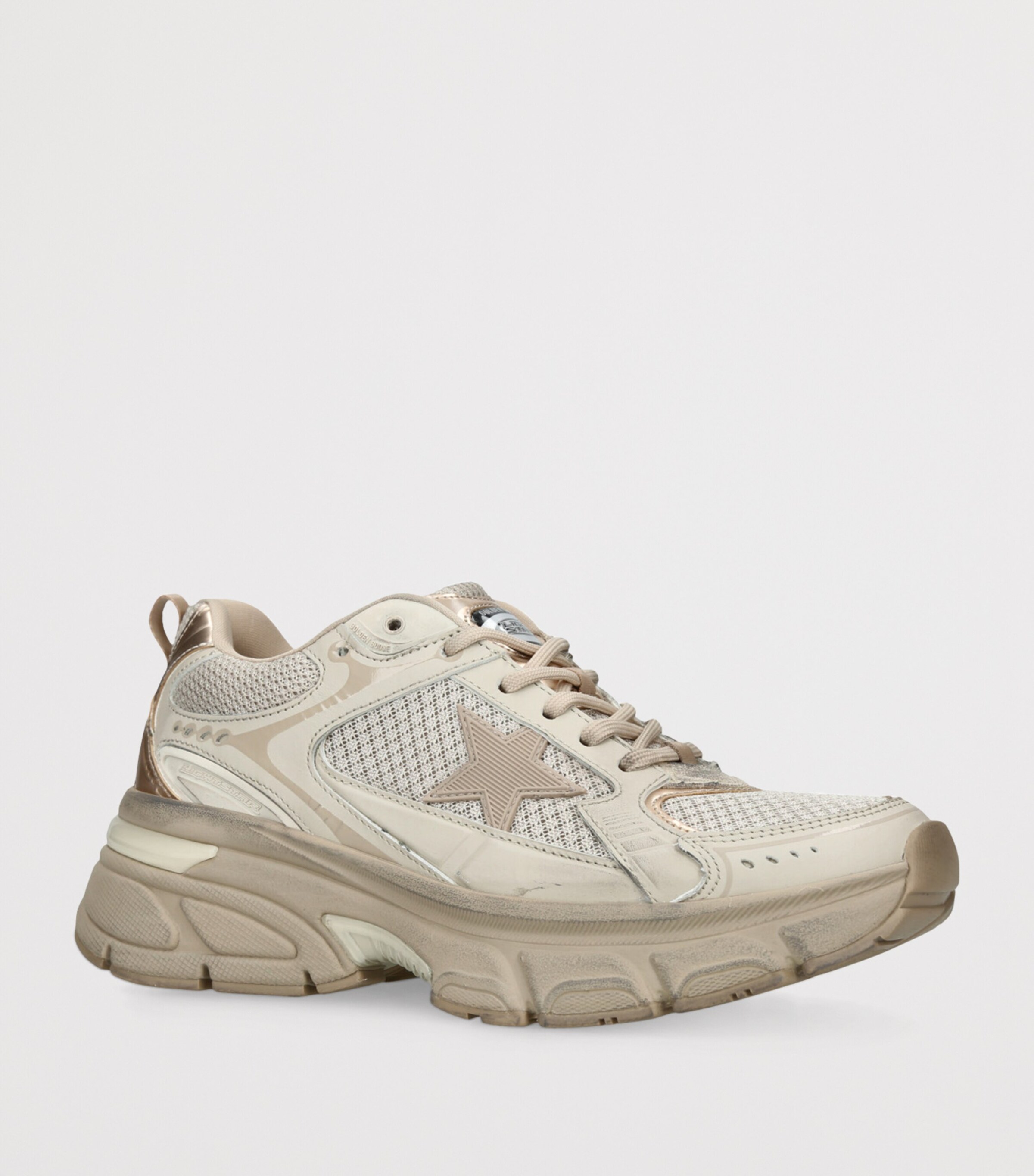 Golden Goose Light Star Sneakers Taupe Comb Image 3