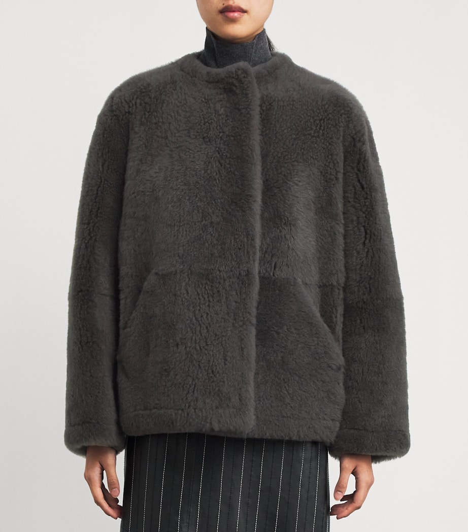 Shearling Jacket GREEN Image 3