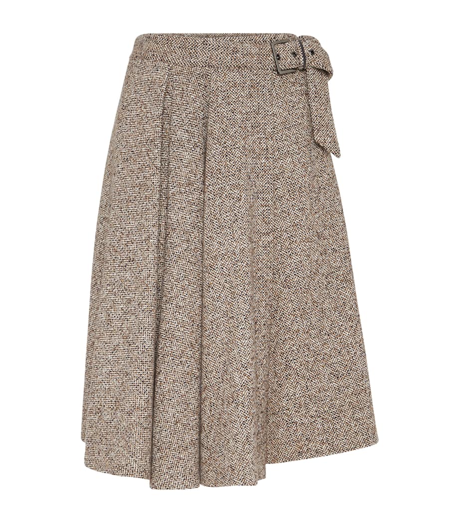 Virgin Wool-Blend Midi Skirt C6286 Image 1