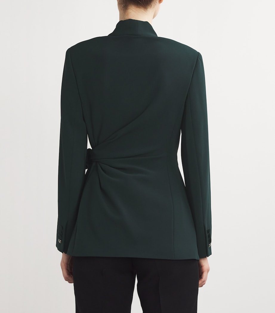 Asymmetric Blazer DARK GREEN Image 4