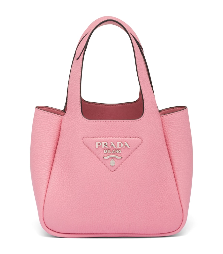 Mini Leather Bucket Bag F02YN Image 1