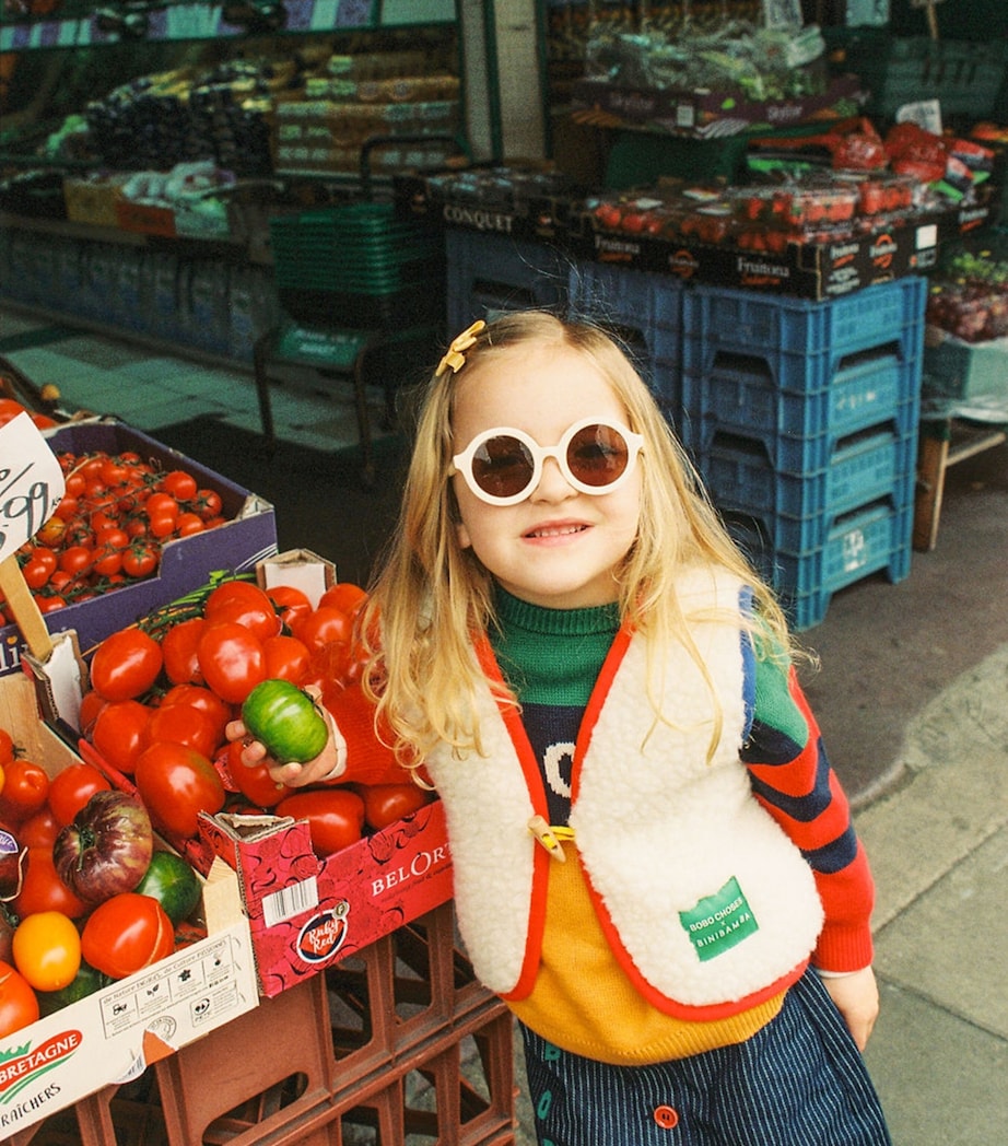 x Bobo Choses Merino Wool Snugglesuit (Newborn-36 Months) MILK Image 4