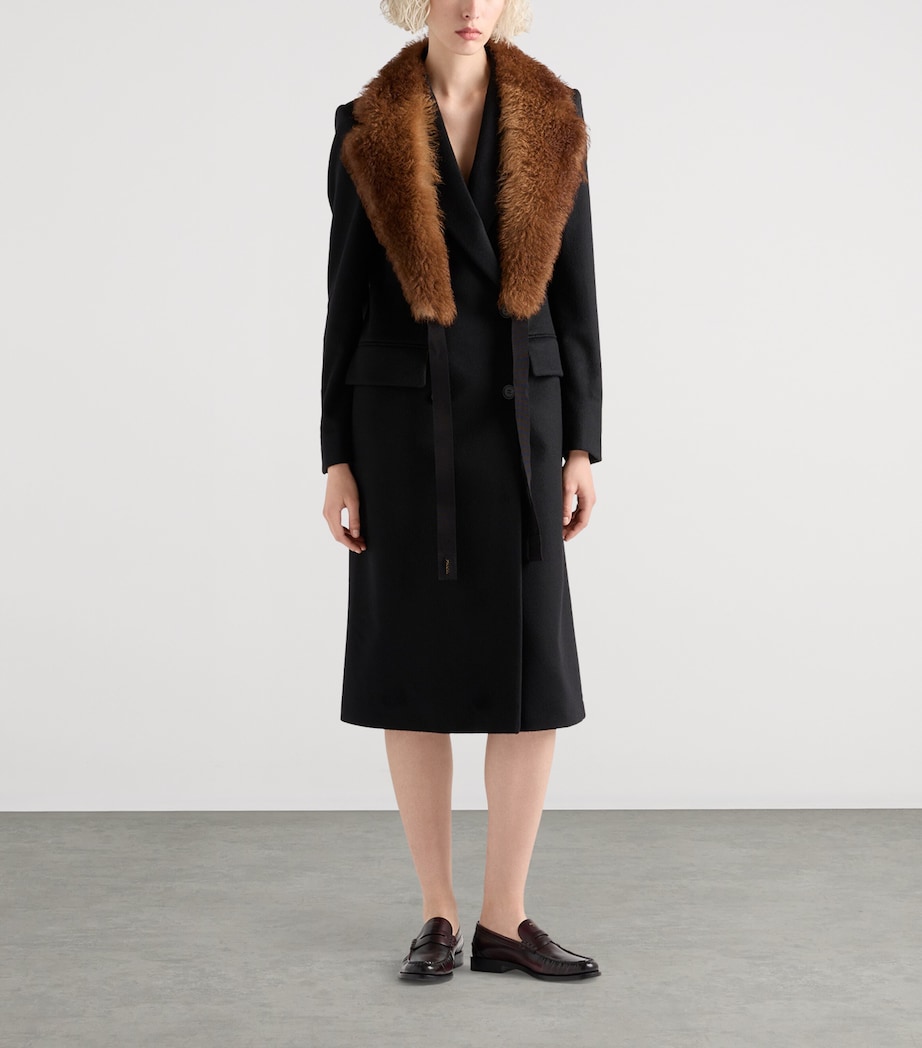 Cashmere Double-Breasted Coat F0002 Image 2