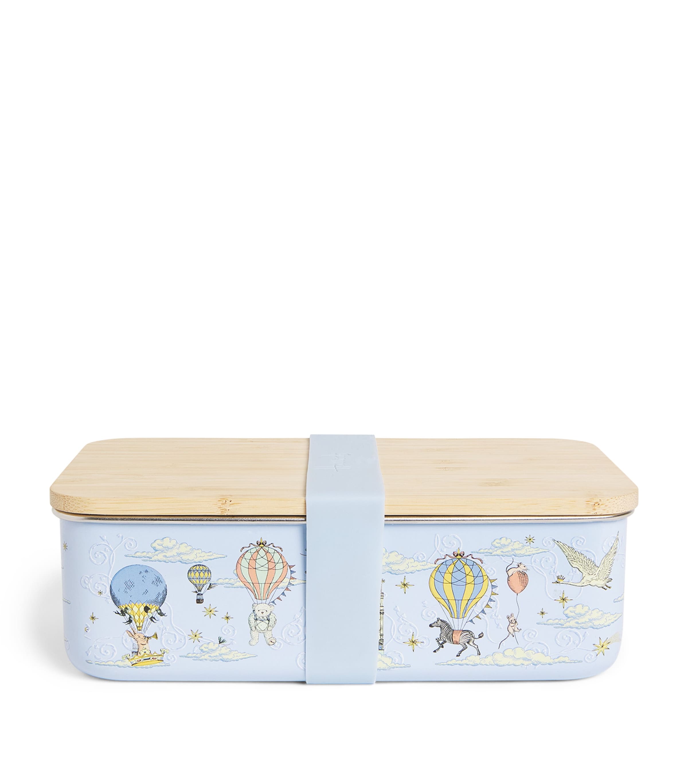Harrods Metal Icons Lunch Box In Blue