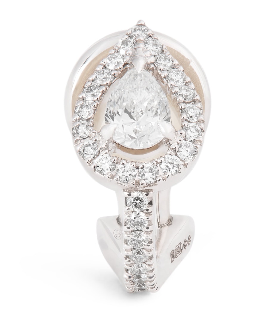 White Gold and Diamond My Twin Single Clip-On Earring WHITE GOLD Image 1