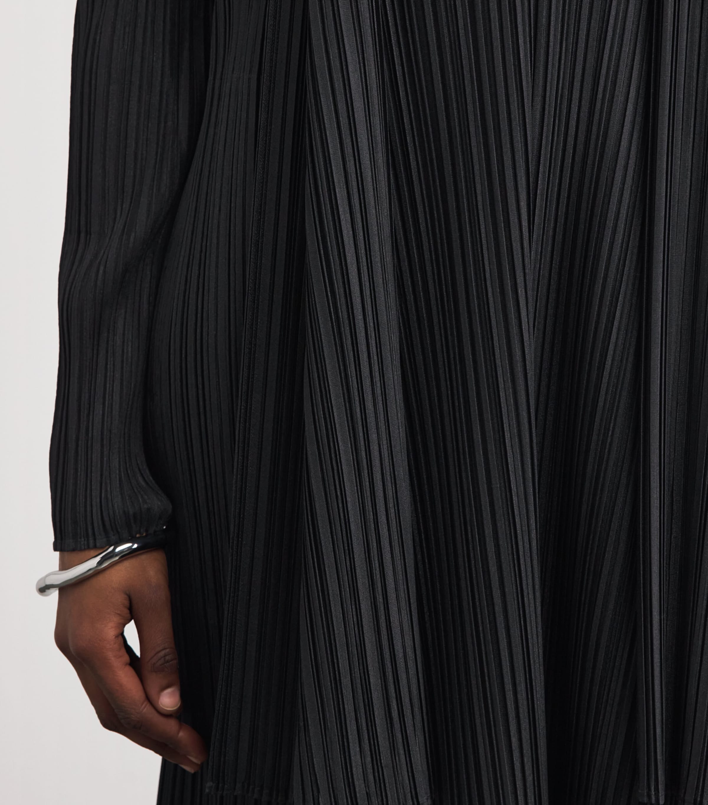 Pleats Please Issey Miyake Womens Mellow Pleats Cardigan Black Image 3