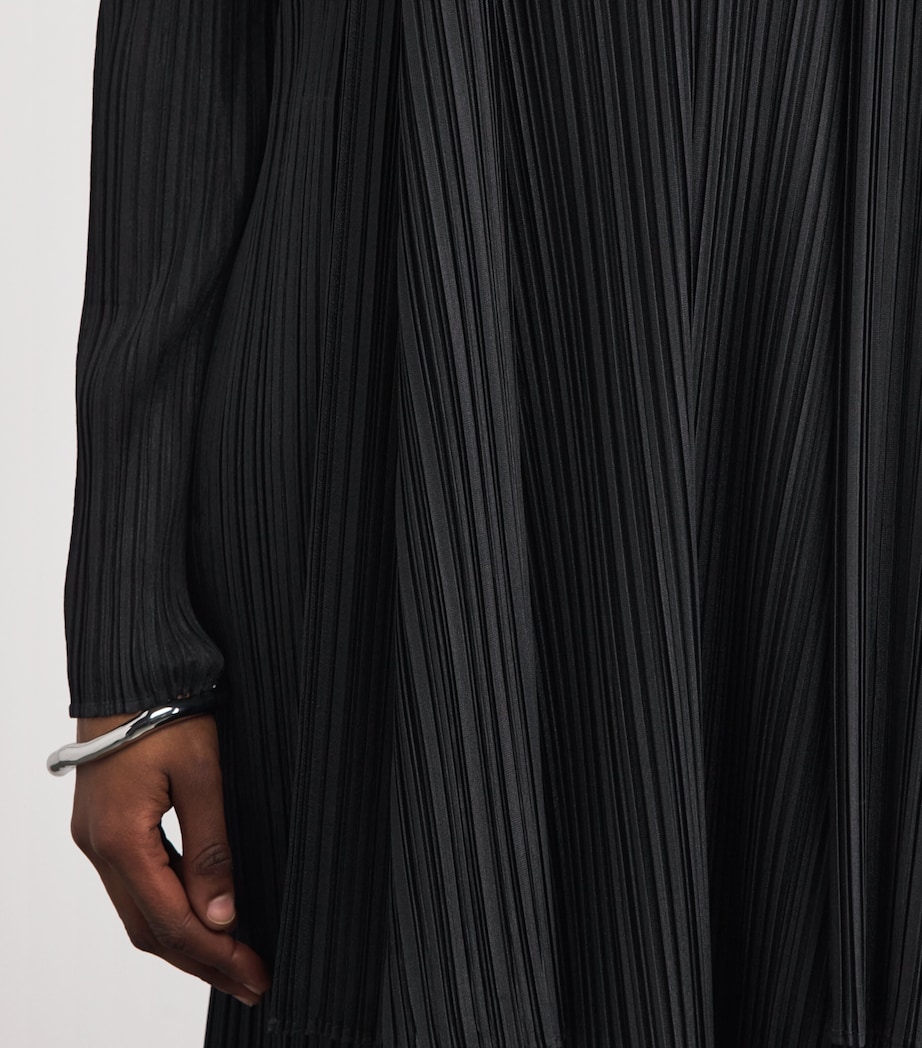 Pleats Please Issey Miyake Womens Mellow Pleats Cardigan Black Image 3