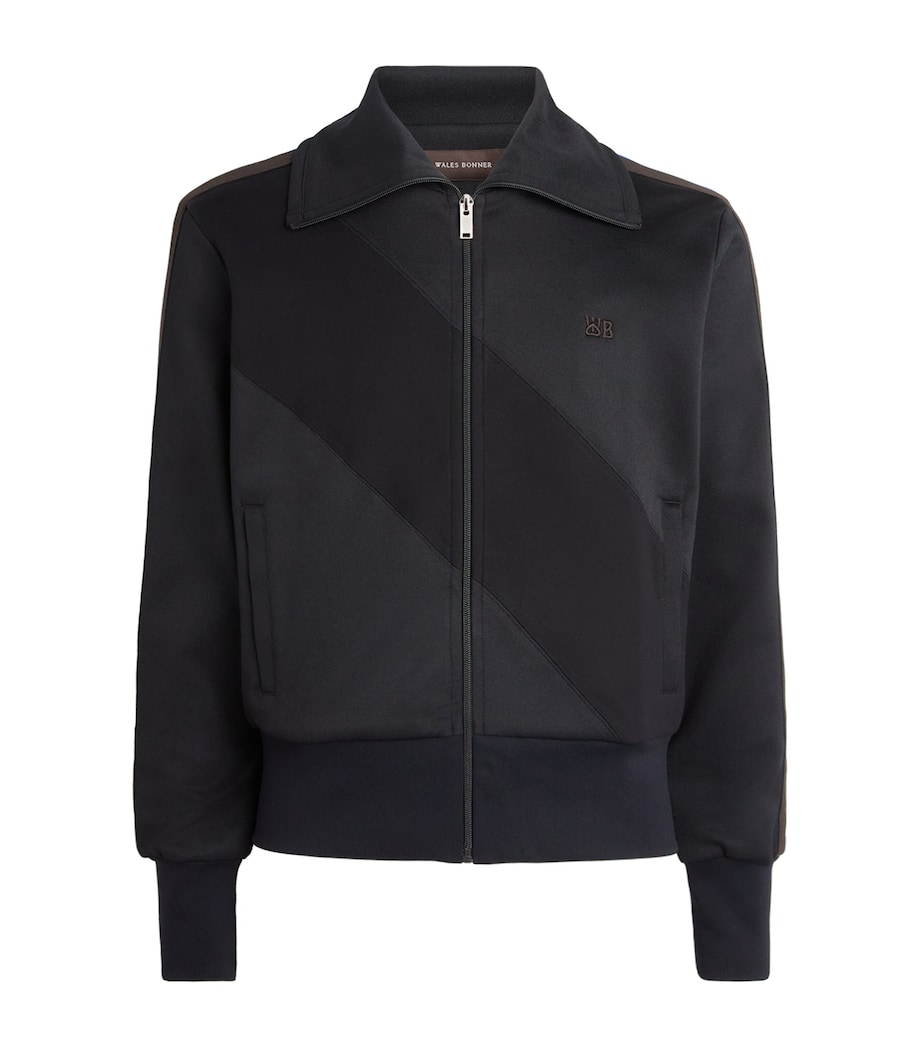 Wales Bonner Mens Form Track Jacket Black Image 1