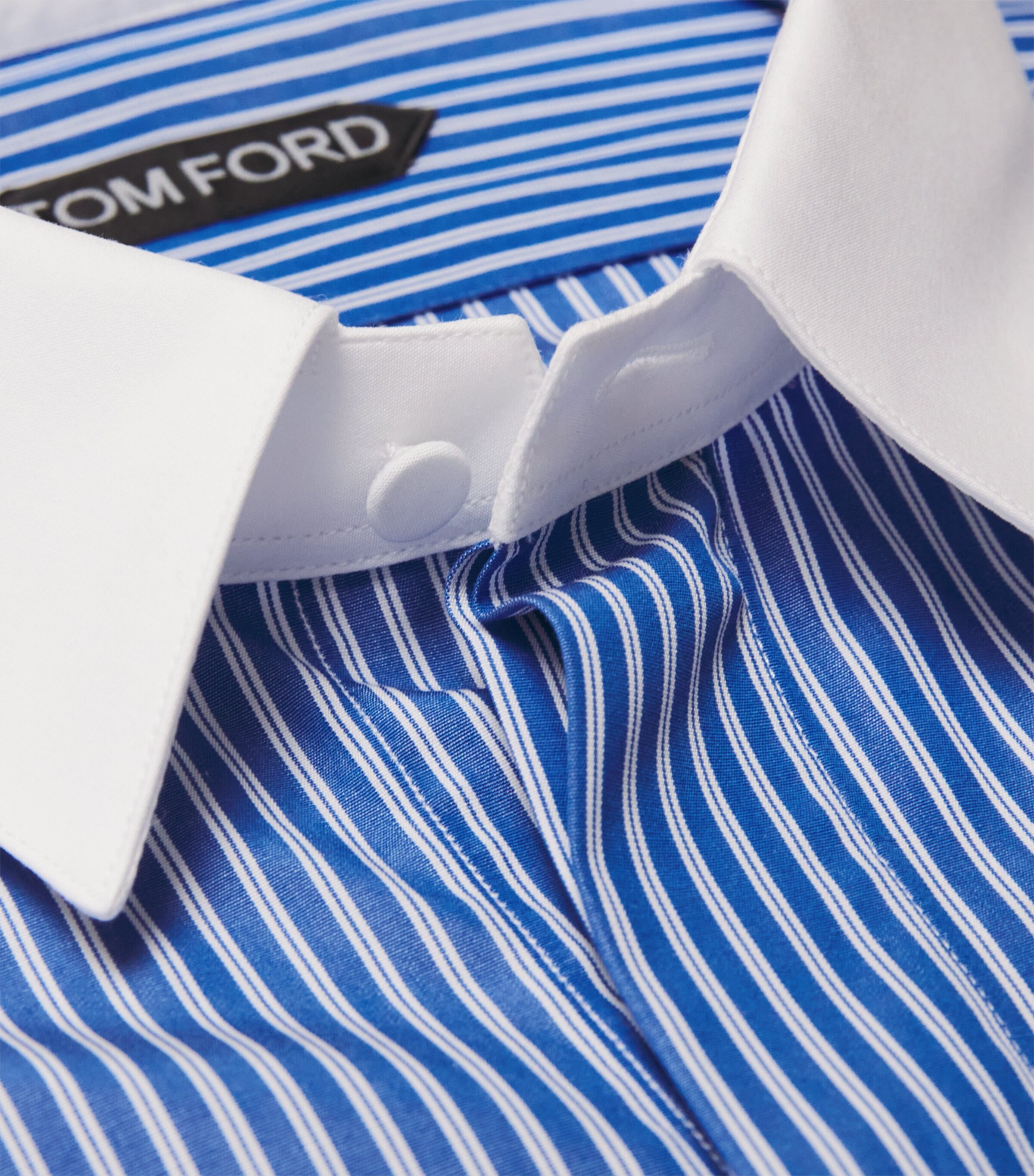 TOM FORD Mens Cotton Stripe Shirt Uwa Image 6
