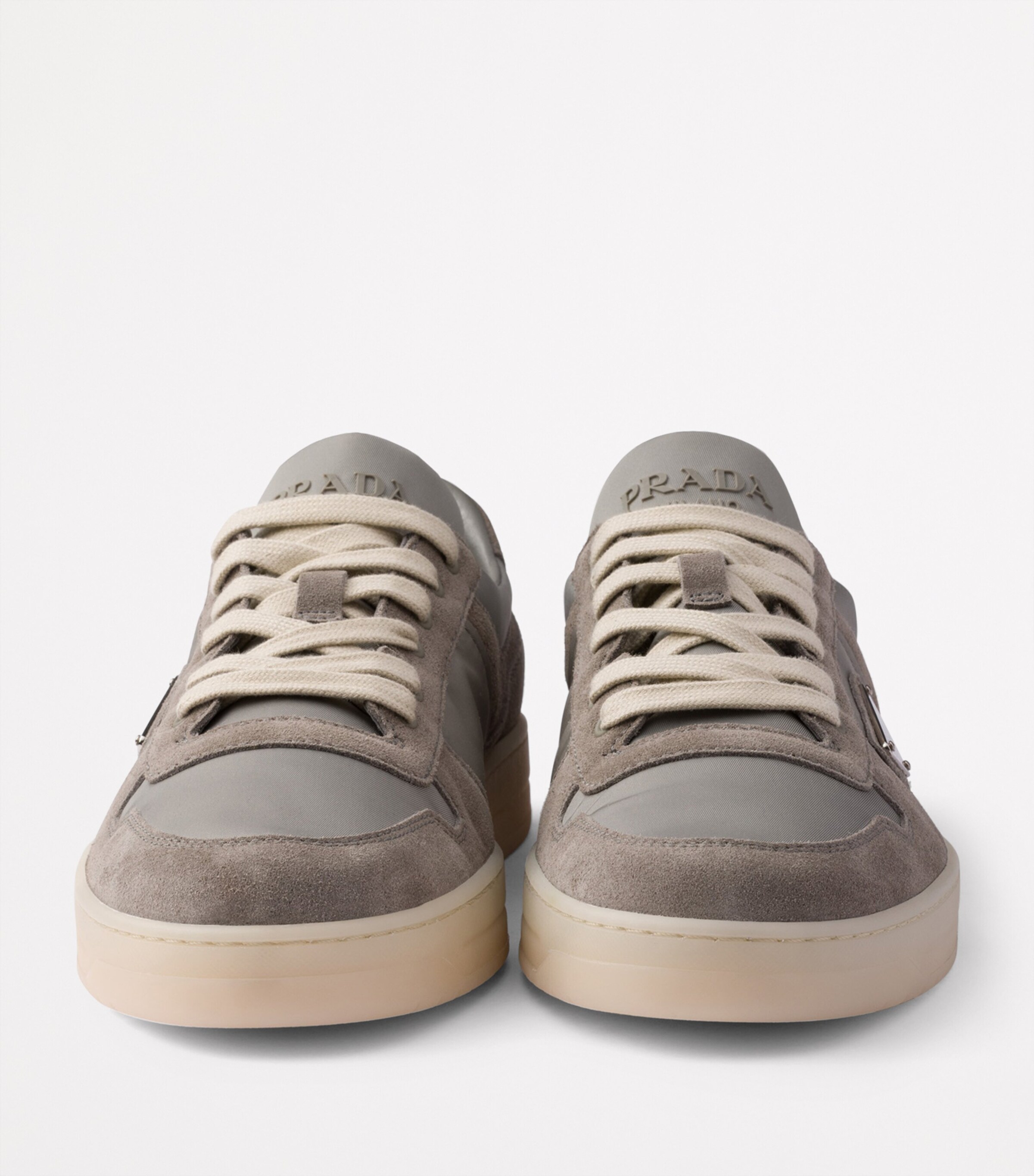 Suede and Re-Nylon Downtown Sneakers F0276 Image 5
