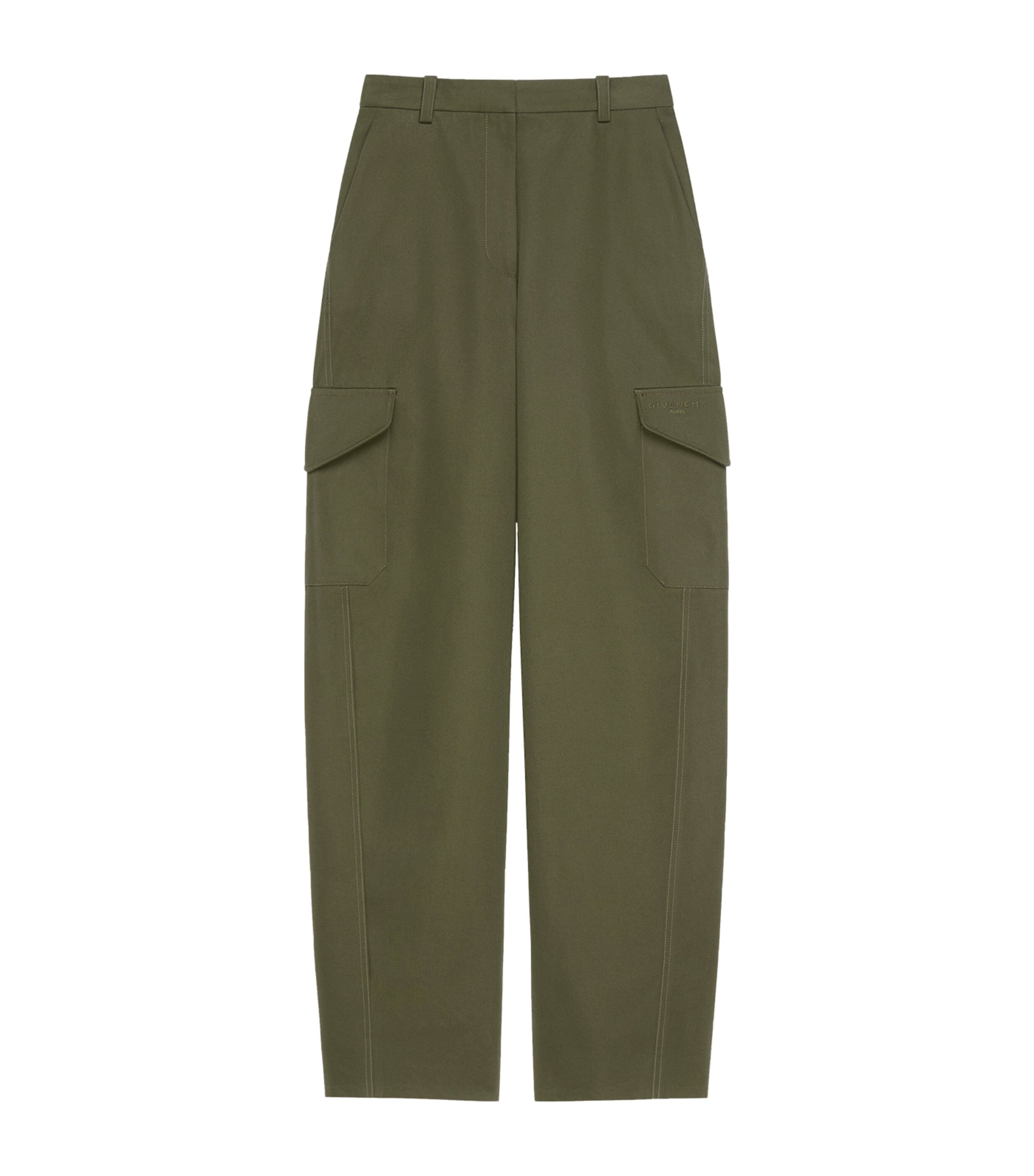 Givenchy Cotton-Wool Cocoon Cargo Trousers | Women Clothing | Trousers | Tailored Trousers | Workwear | Designers | Givenchy