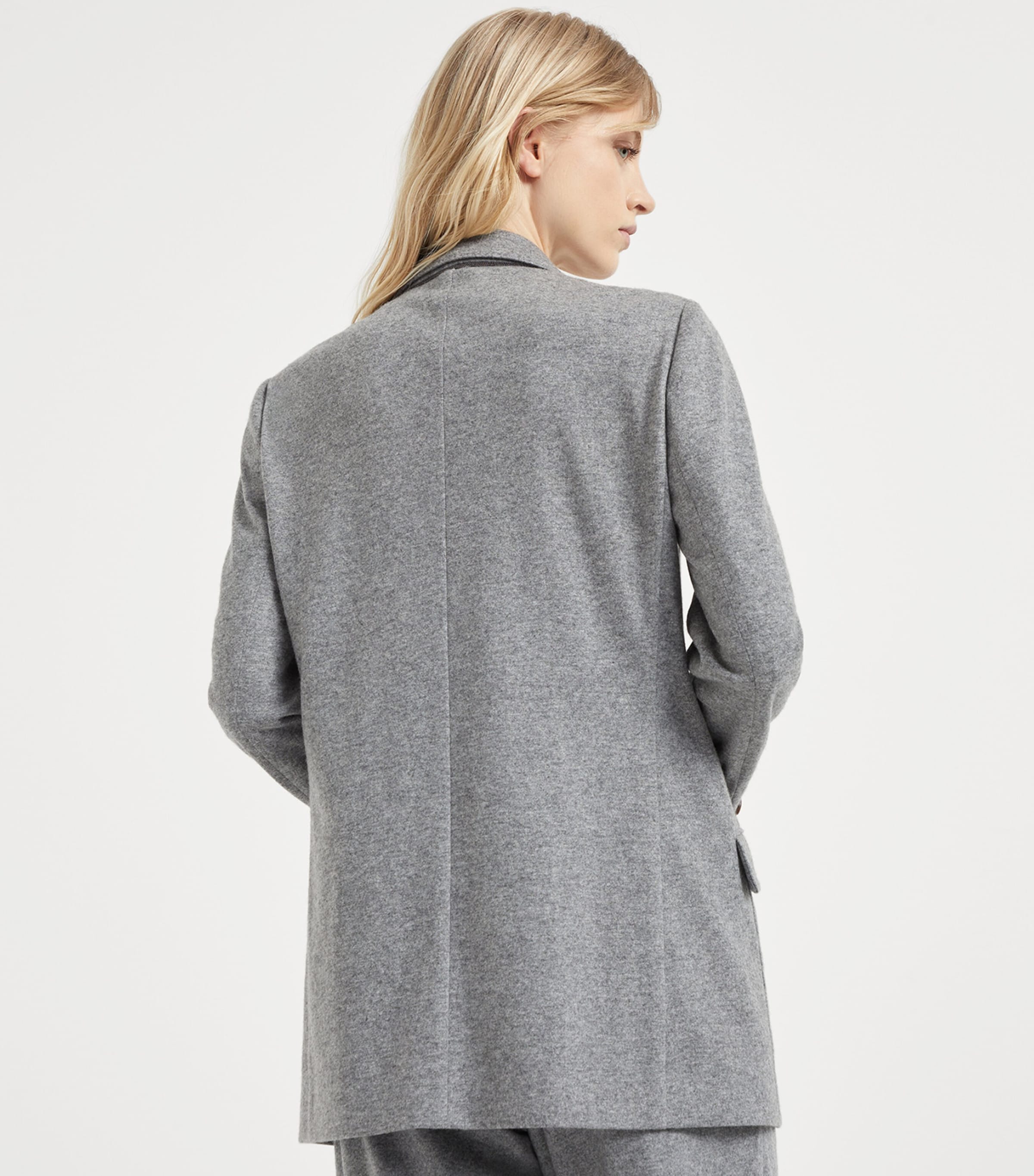 Brunello Cucinelli Womens Cashmere Jersey Blazer Image 3