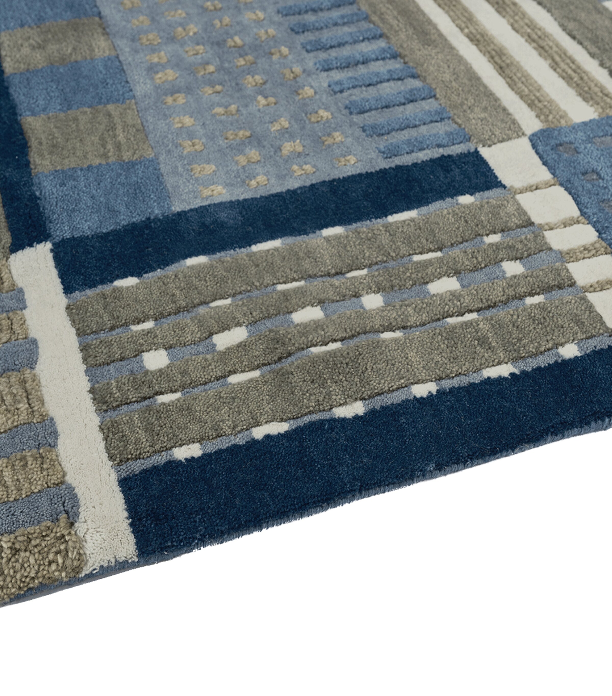 The Rug Company x Paul Smith Takt Rug (2.74m x 1.83m) Blue Image 3