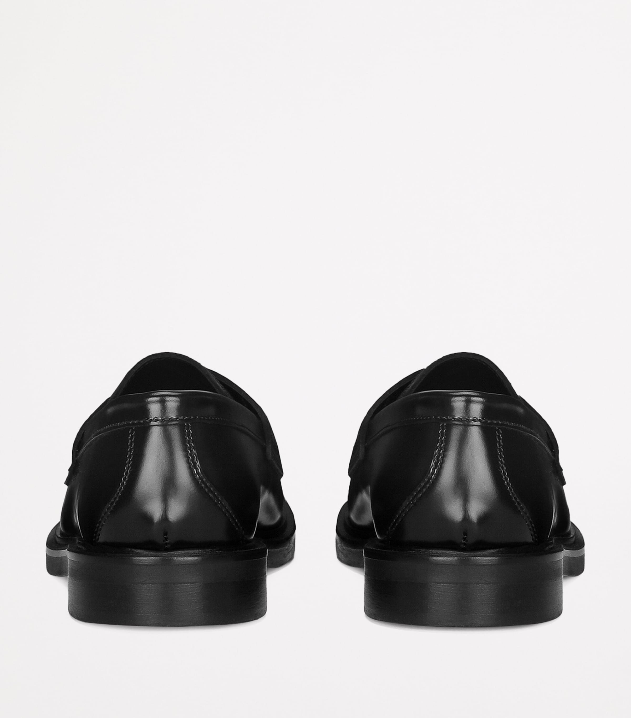 Leather Logo Loafers 80999-BLACK Image 4