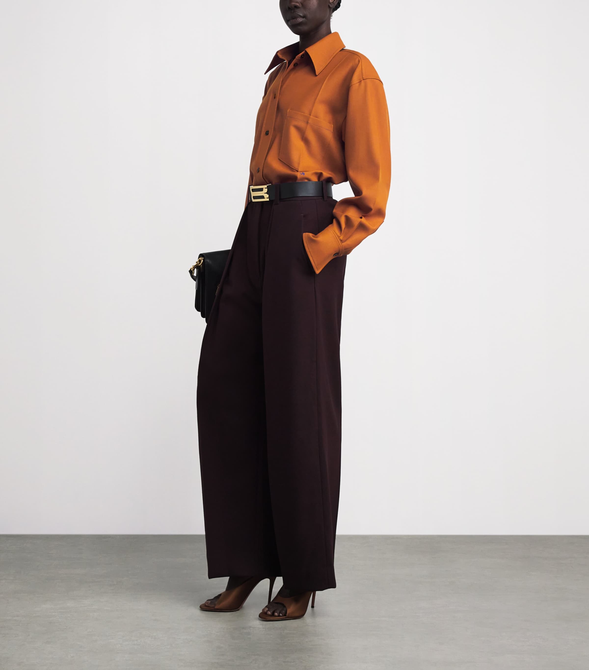 Cropped Long-Sleeve Shirt 3178 BRONZE Image 2