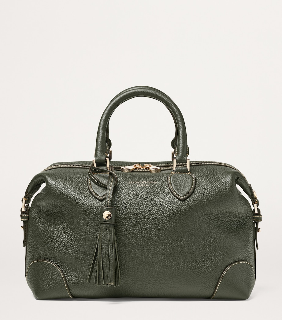 Leather Hudson Bowling Bag GREEN Image 2