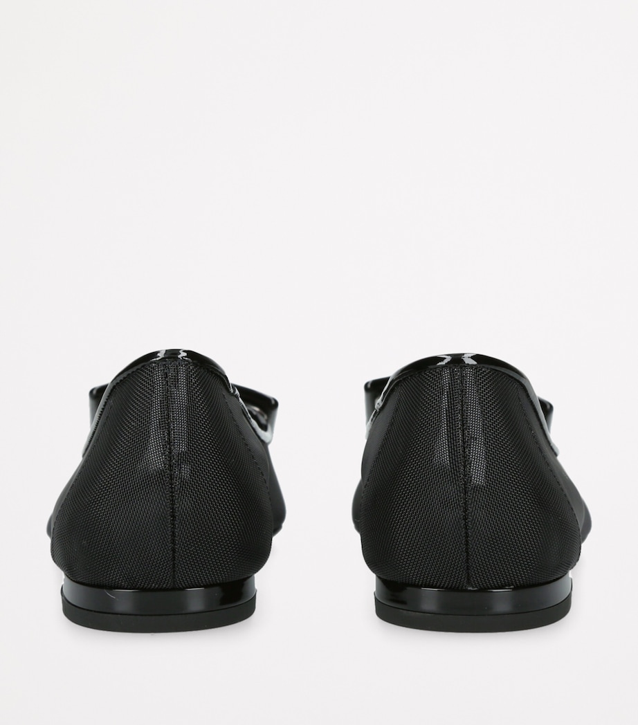 Net Gommettine Ballet Flats BLACK Image 2