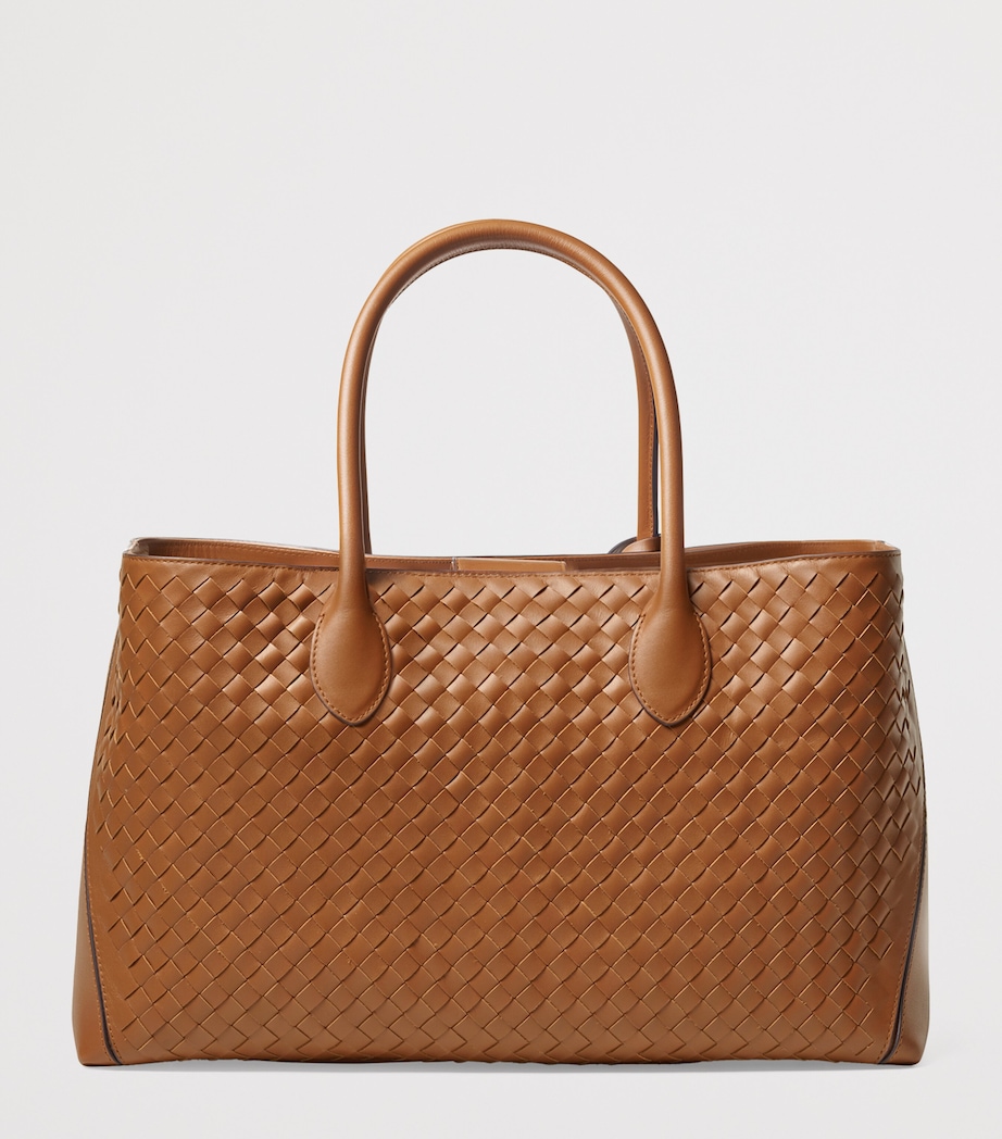 Leather London Tote Bag TAN Image 3