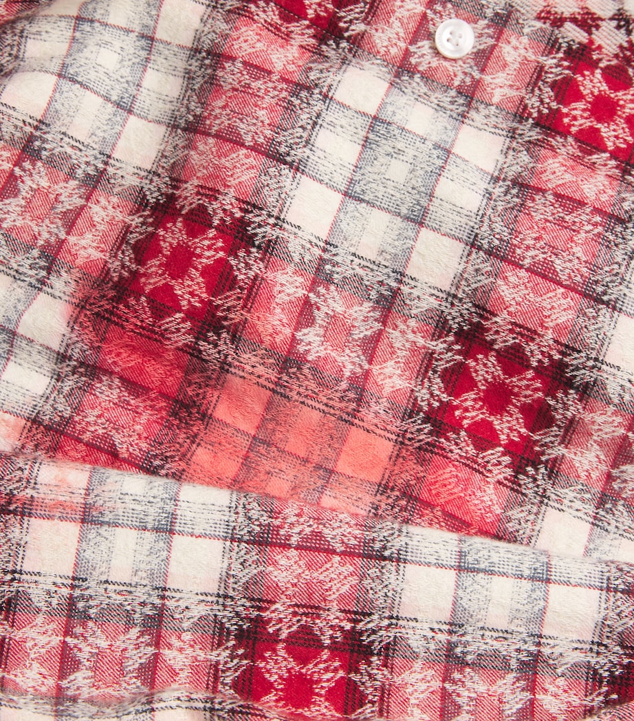 Distressed Bleached Flannel Shirt SAMBA Image 5