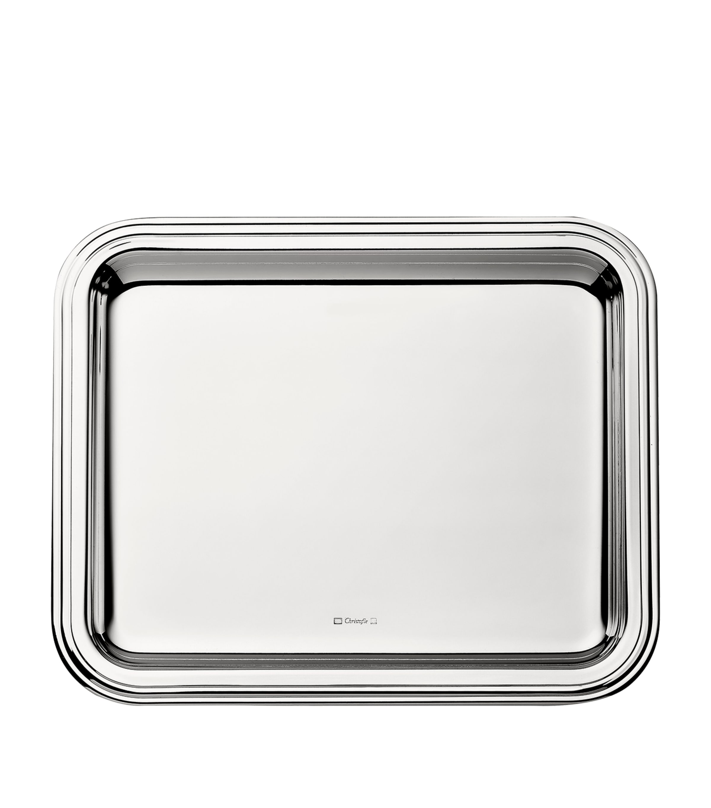 Christofle Silver-plated Albi Tray In Gray