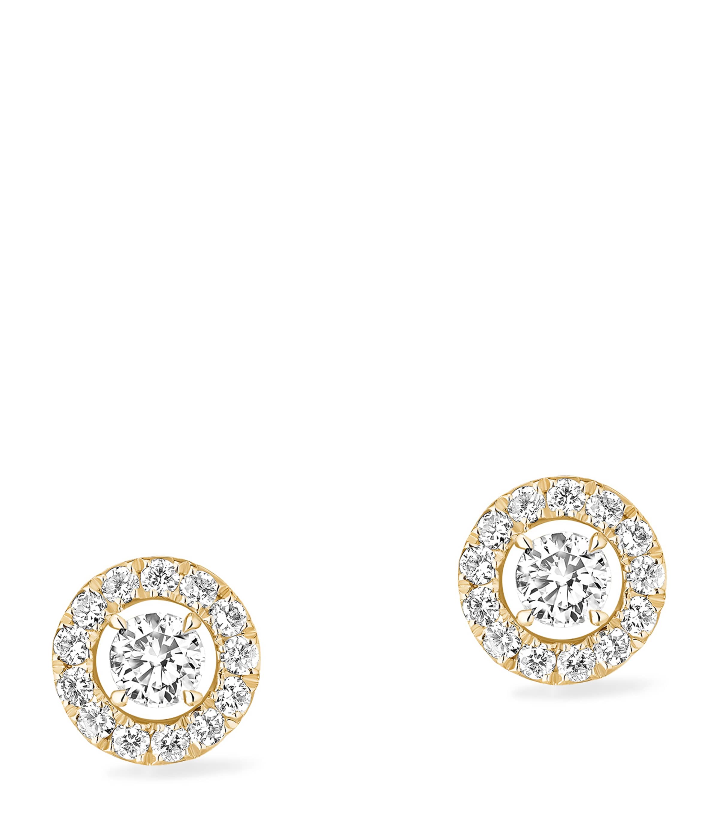 Messika Joy Yellow Gold and Diamond Stud Earrings Yellow Gold Image 1