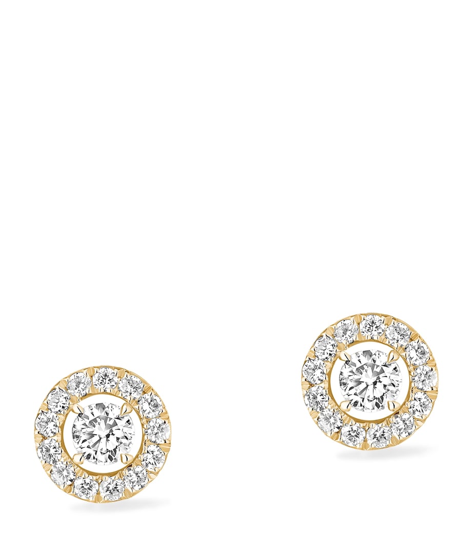 Messika Joy Yellow Gold and Diamond Stud Earrings Yellow Gold Image 1