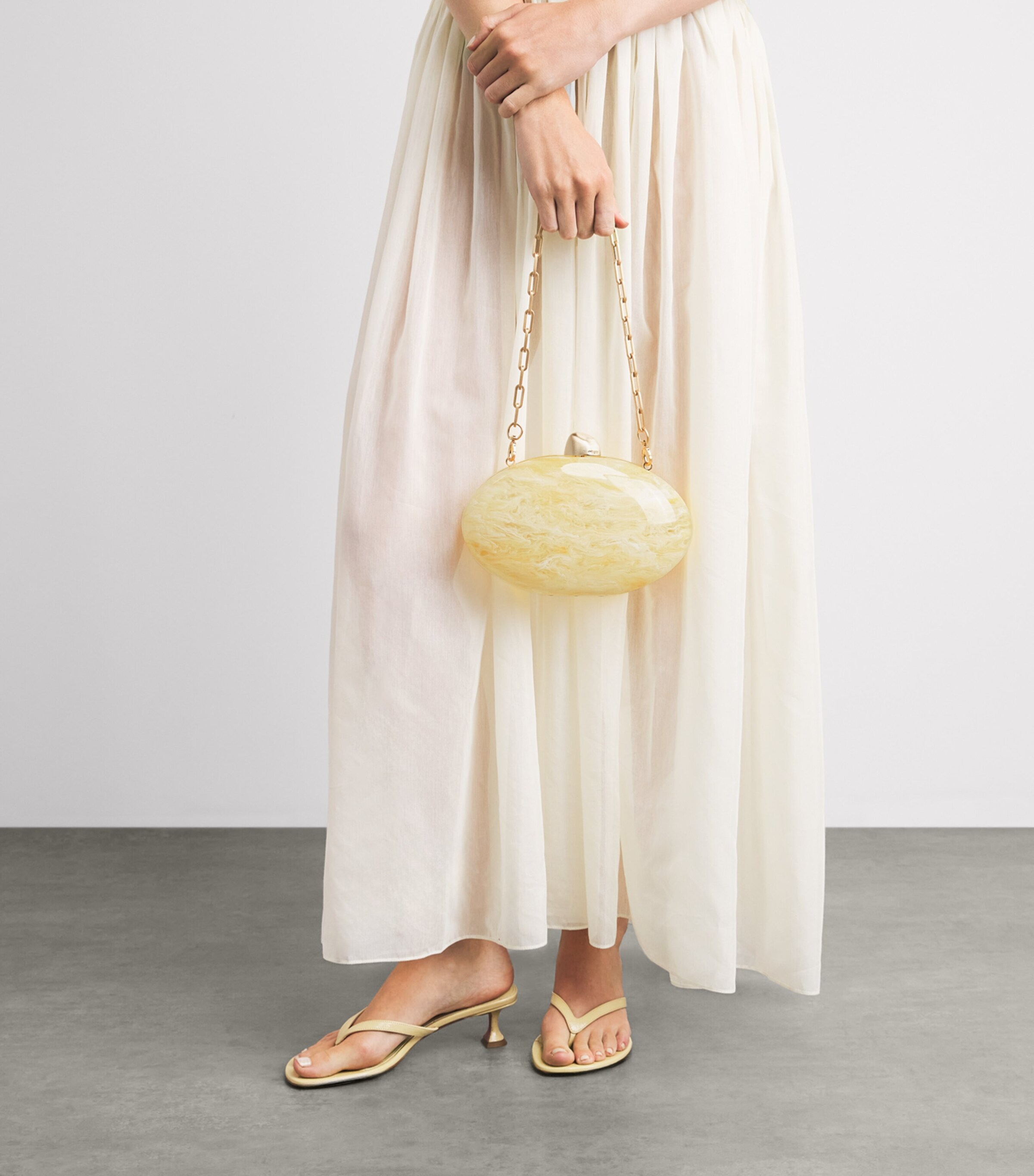 Cult Gaia Eviana Clutch Bag Yellow Quartz Image 4