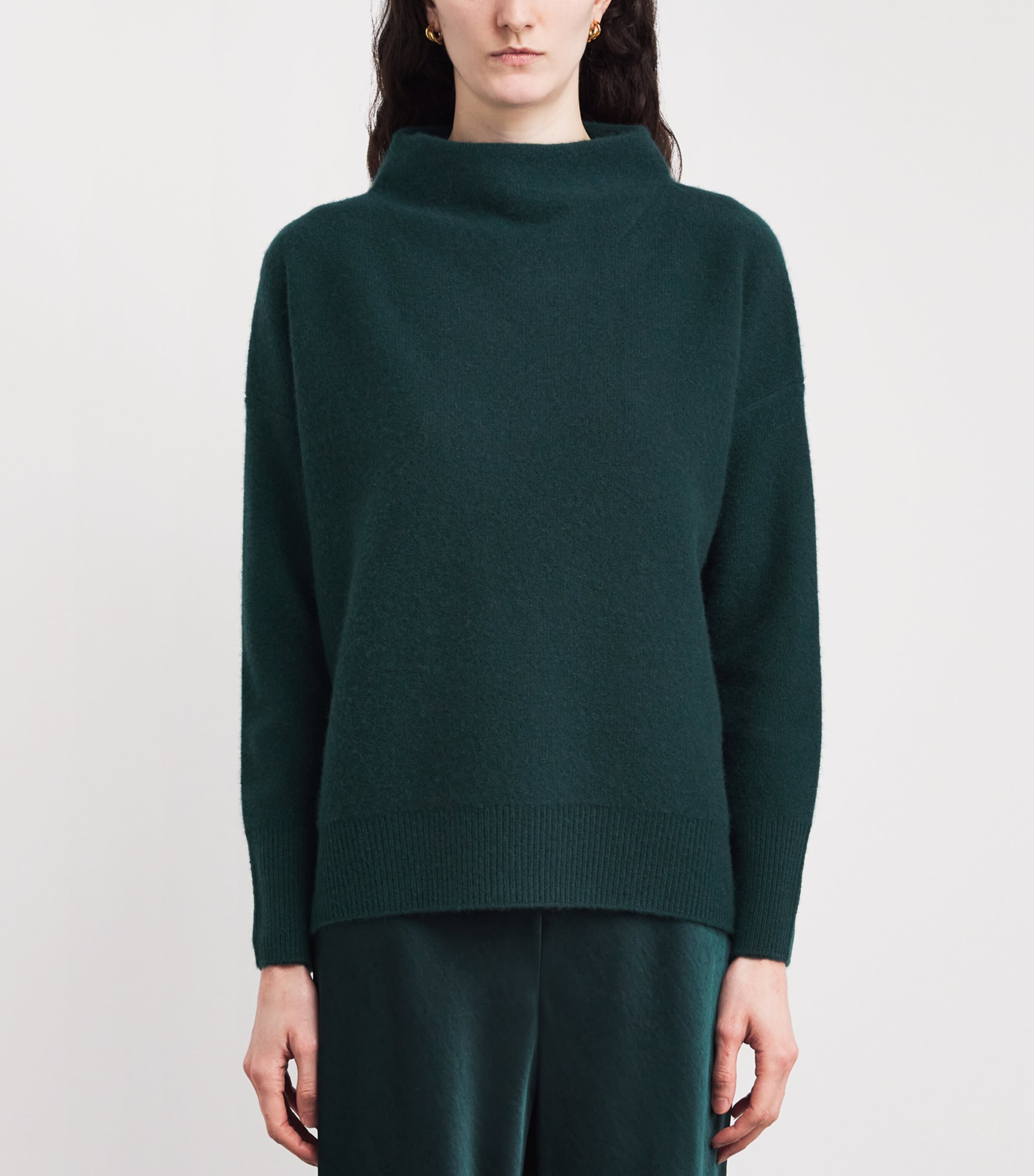 Cashmere Funnel-Neck Sweater 377JUN Image 3