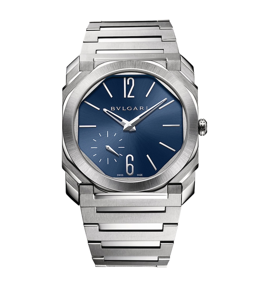 Stainless Steel Octo Finissimo Automatic Watch 40mm BLUE Image 1