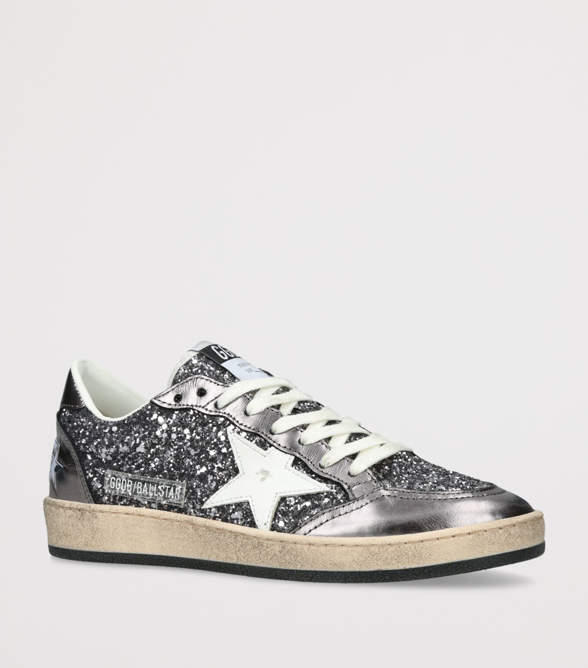 Golden Goose Glitter Ball Star Sneakers Grey/m.cmb Image 3