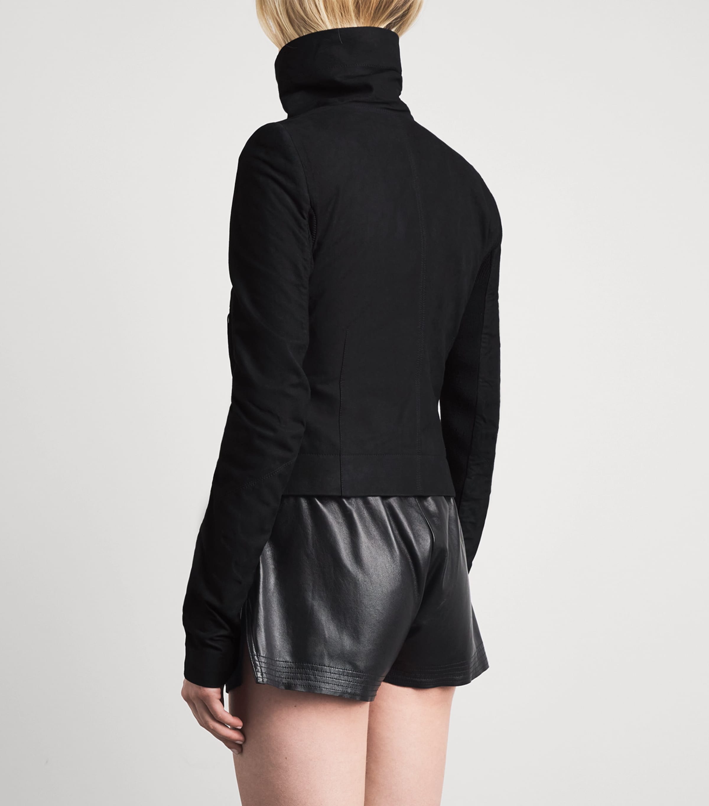Rick Owens Womens Giacca Leather Jacket Black Image 5