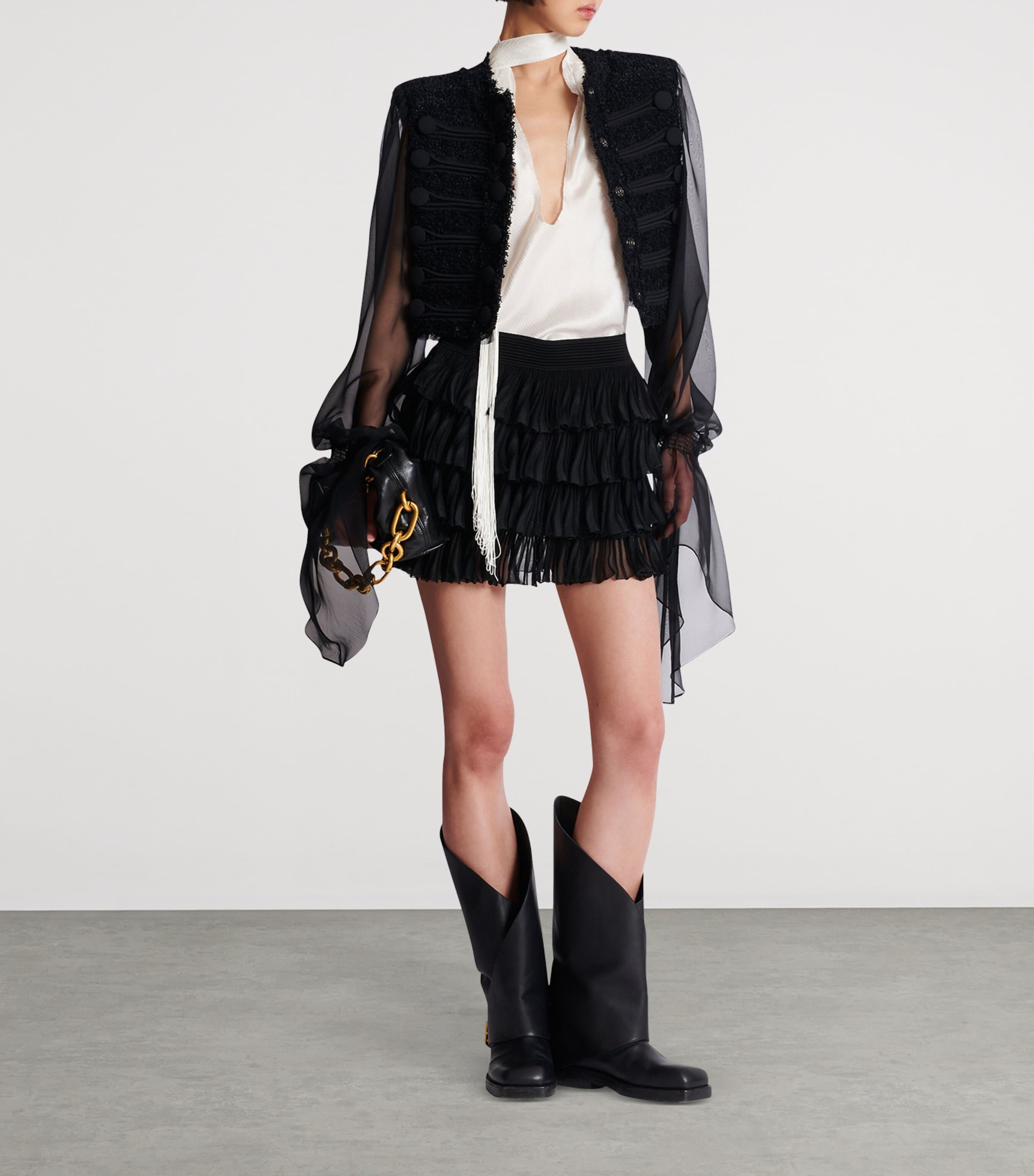 Silk Backless Top 0FA BLANC Image 4